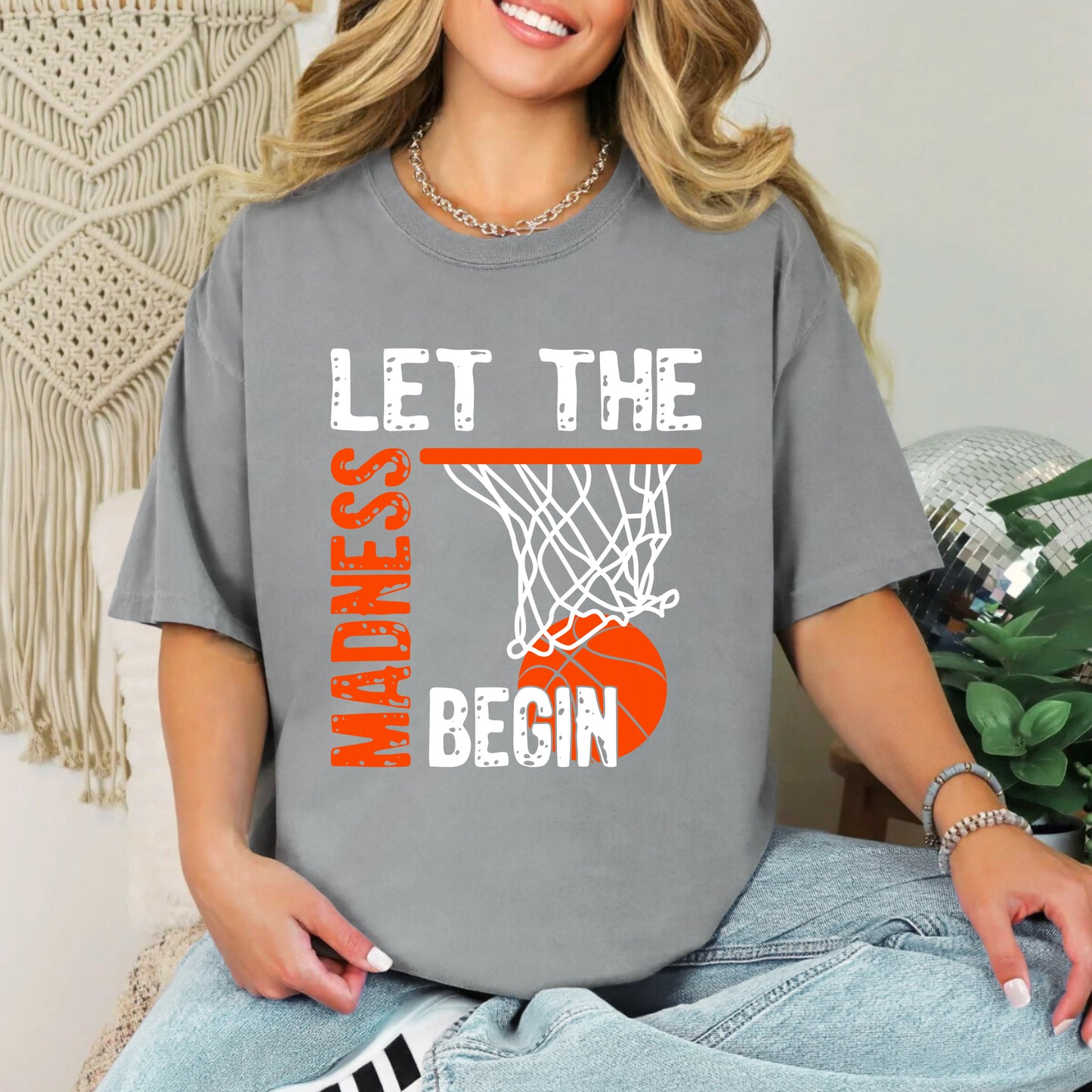 Let The Madness Begin | Garment Dyed Short Sleeve Tee