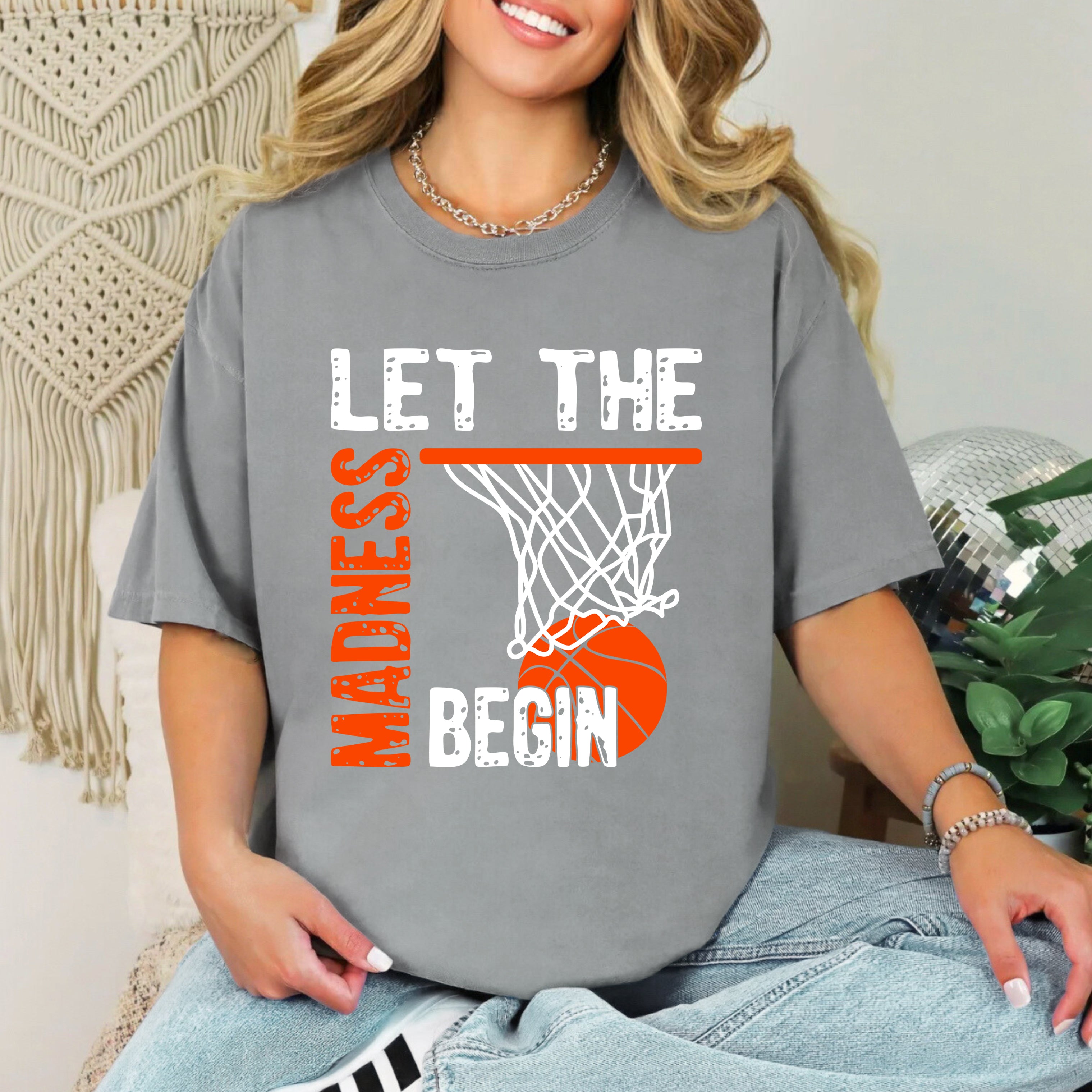 Let The Madness Begin | Garment Dyed Short Sleeve Tee