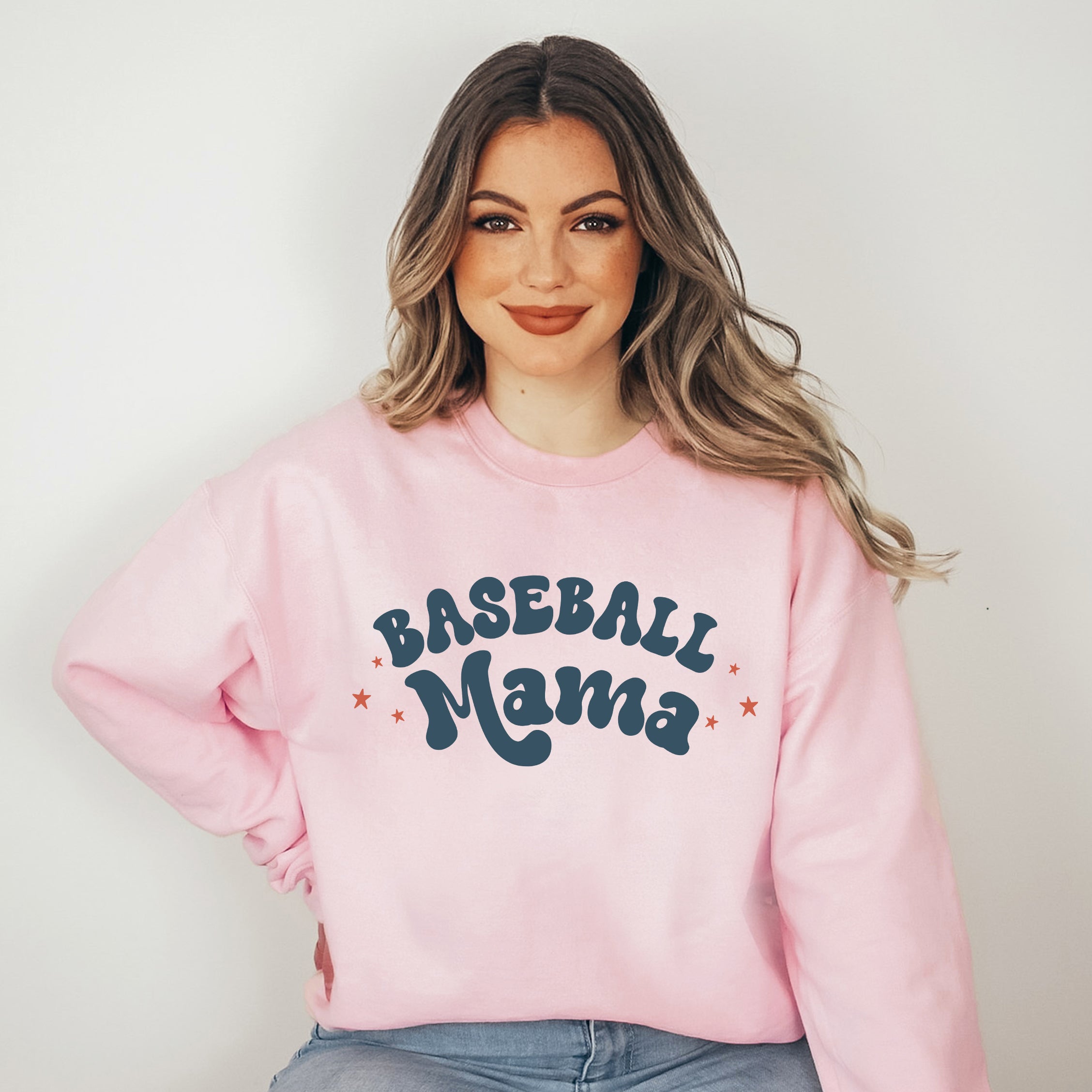 Baseball Mama Stars | Sweatshirt