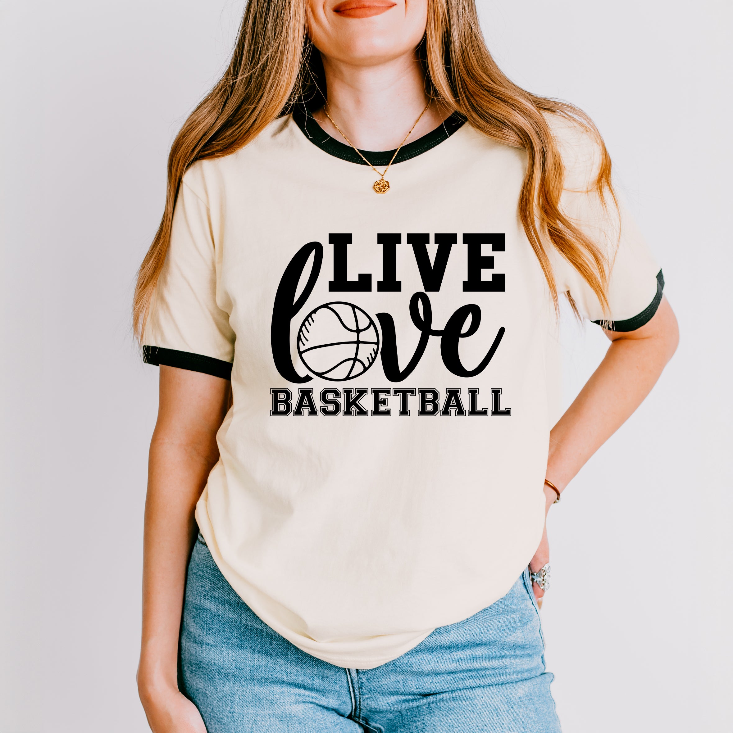 Live Love Basketball | Ringer Tee