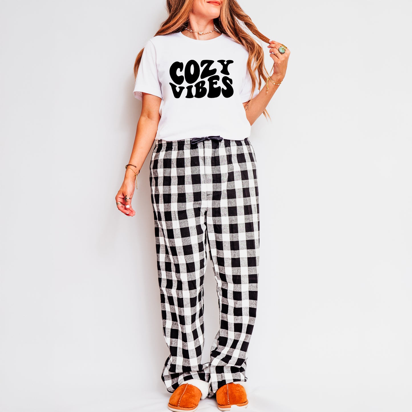 Cozy Vibes | Plaid Pajama Set