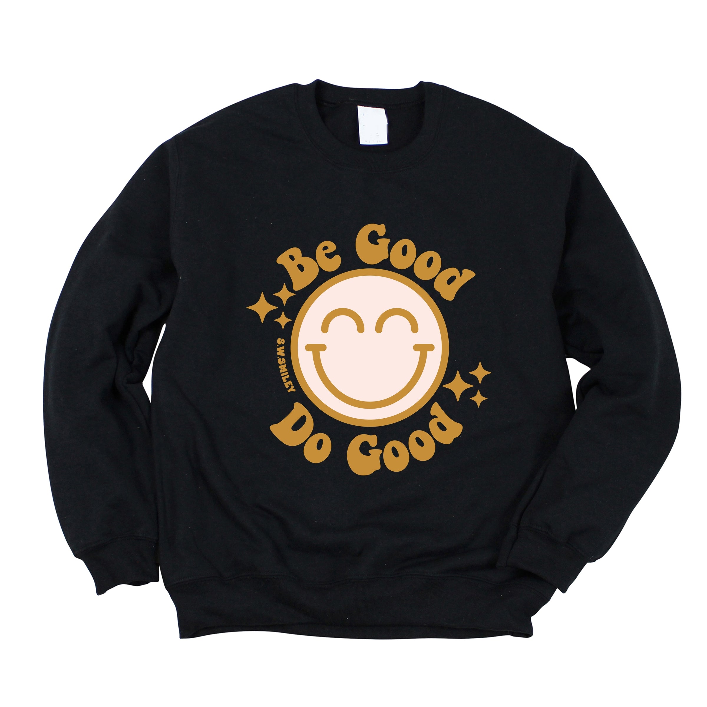 S.W.Smiley Be Good Do Good Smiley Face - Women's Graphic Sweatshirt