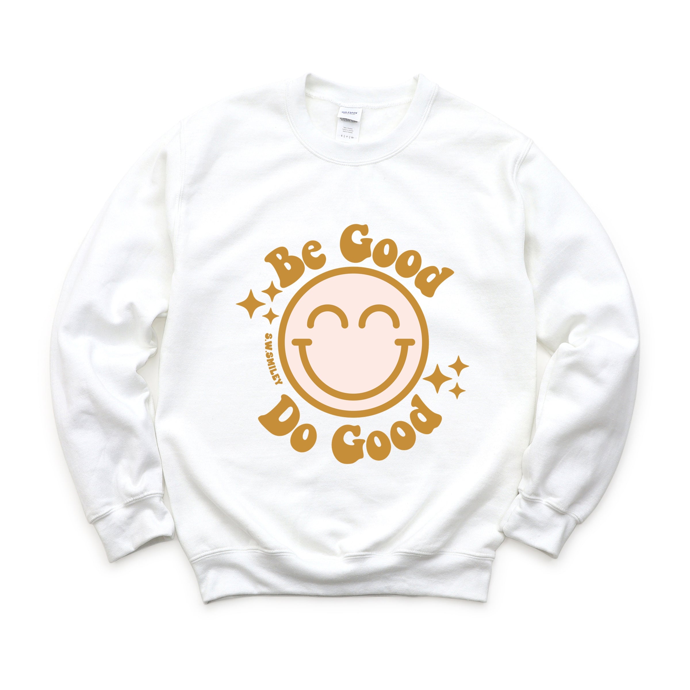 S.W.Smiley Be Good Do Good Smiley Face - Women's Graphic Sweatshirt