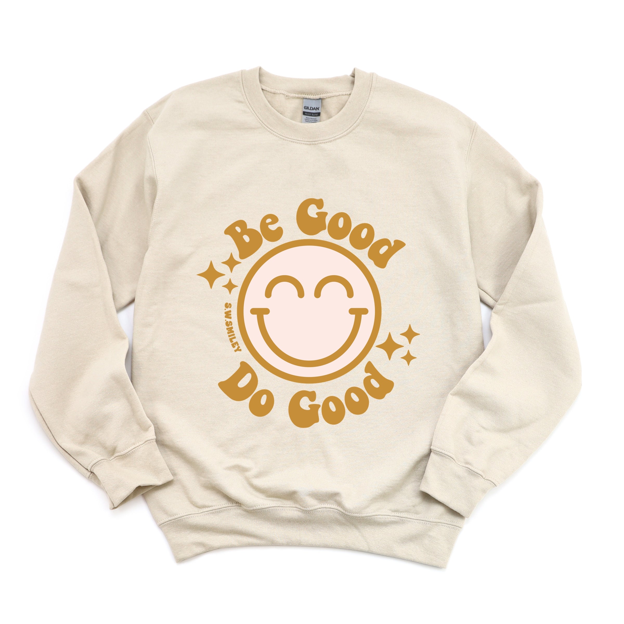 S.W.Smiley Be Good Do Good Smiley Face - Women's Graphic Sweatshirt