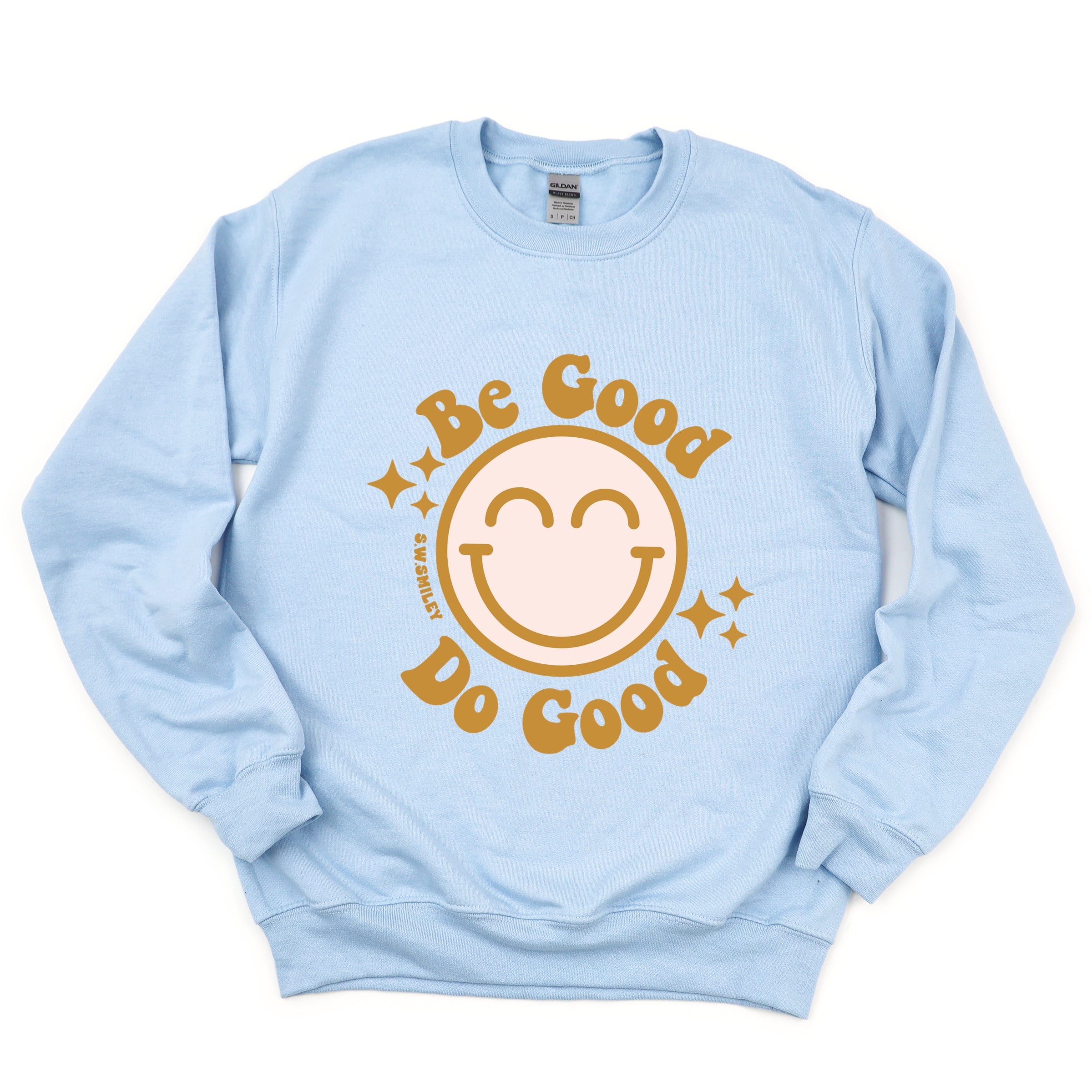 S.W.Smiley Be Good Do Good Smiley Face - Women's Graphic Sweatshirt
