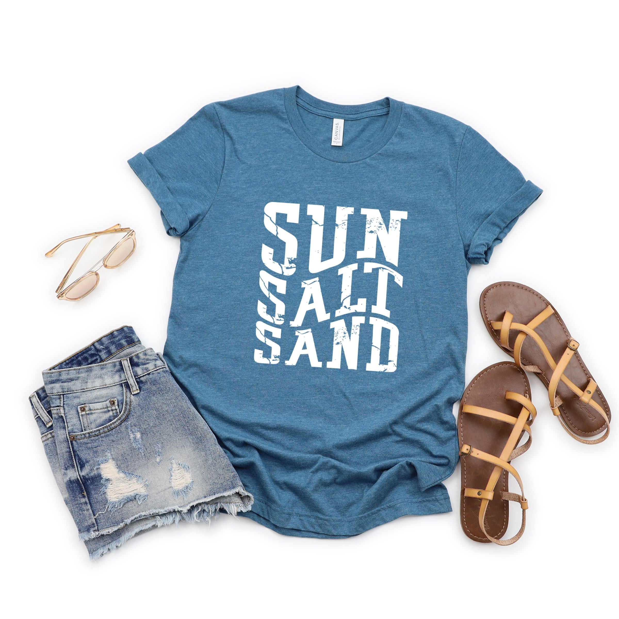 Sun Salt Sand Wavy - Womens Short Sleeve Tee