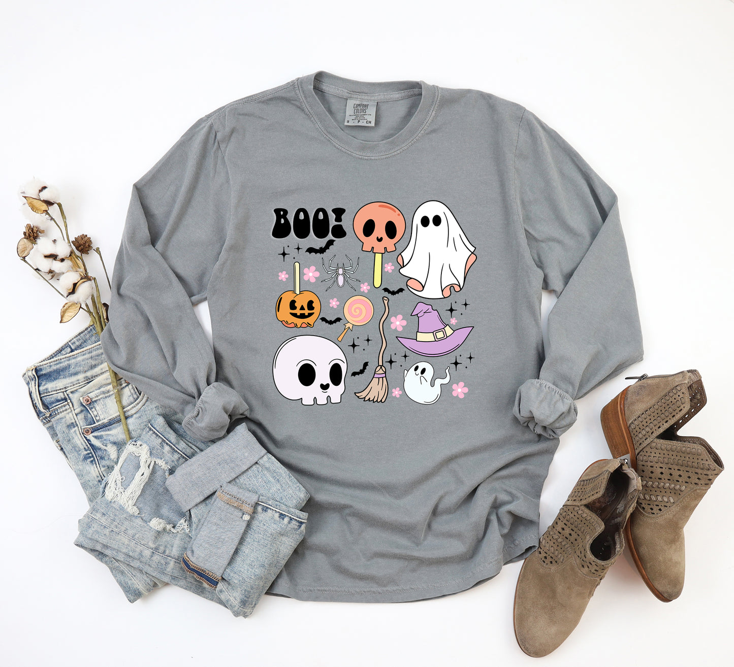Boo Chart | Garment Dyed Long Sleeve