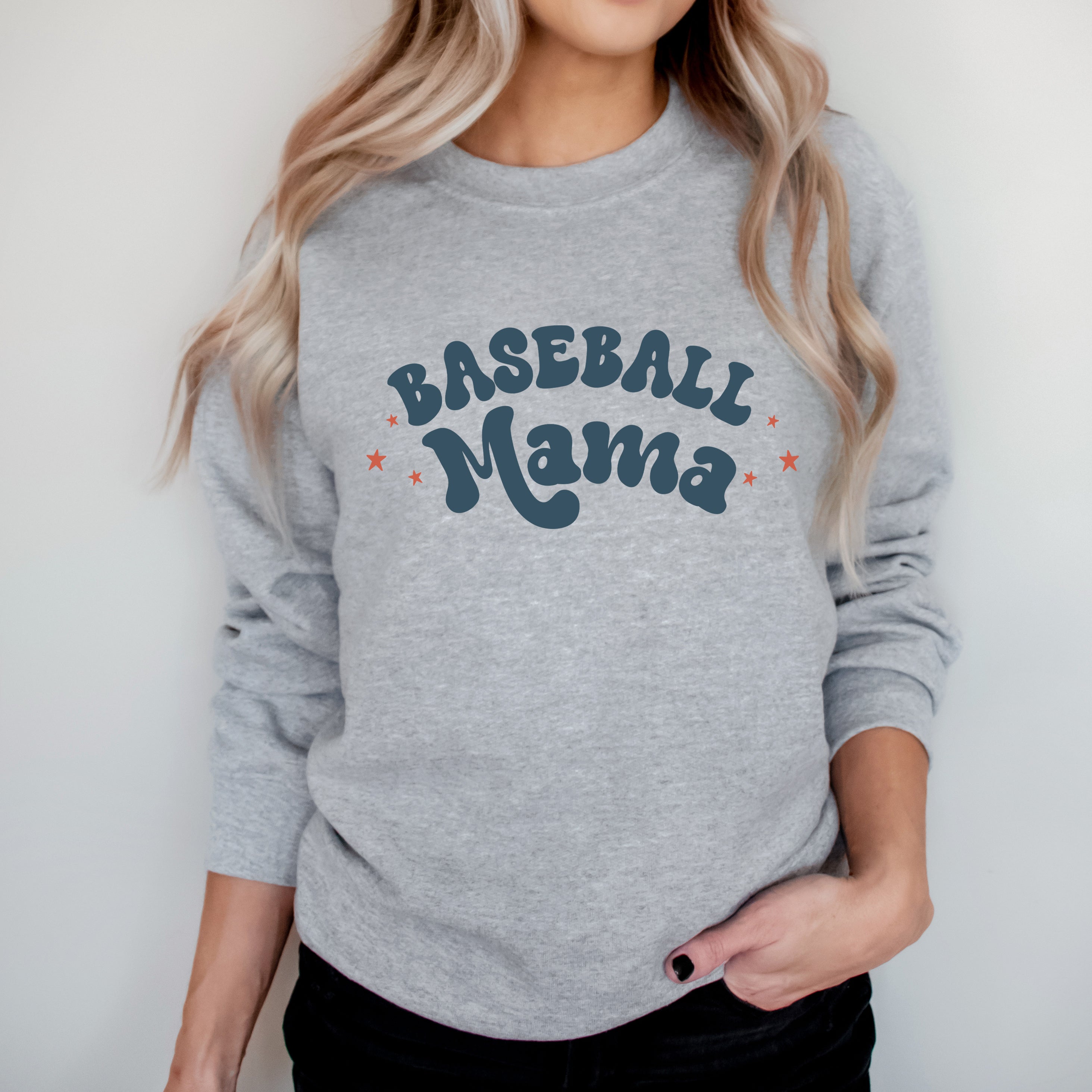 Baseball Mama Stars | Sweatshirt