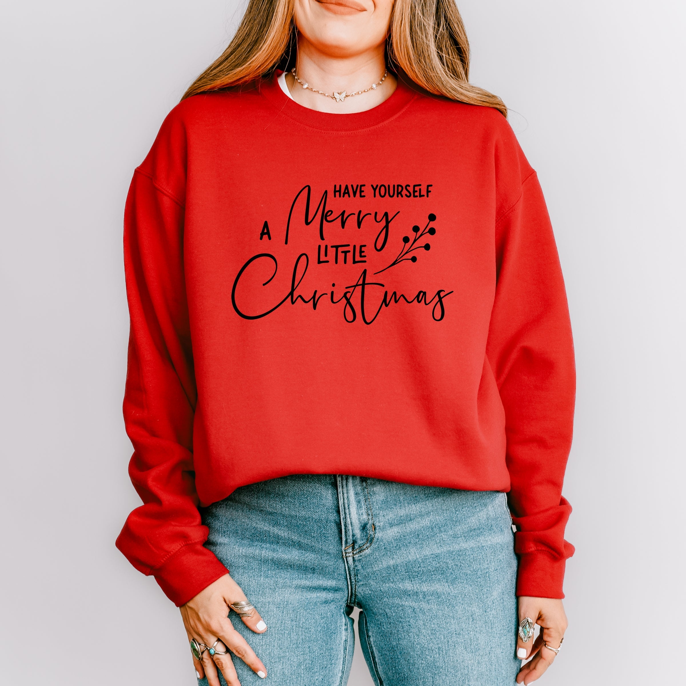 Have Yourself A Merry Little Christmas Berries - Womens Sweatshirt
