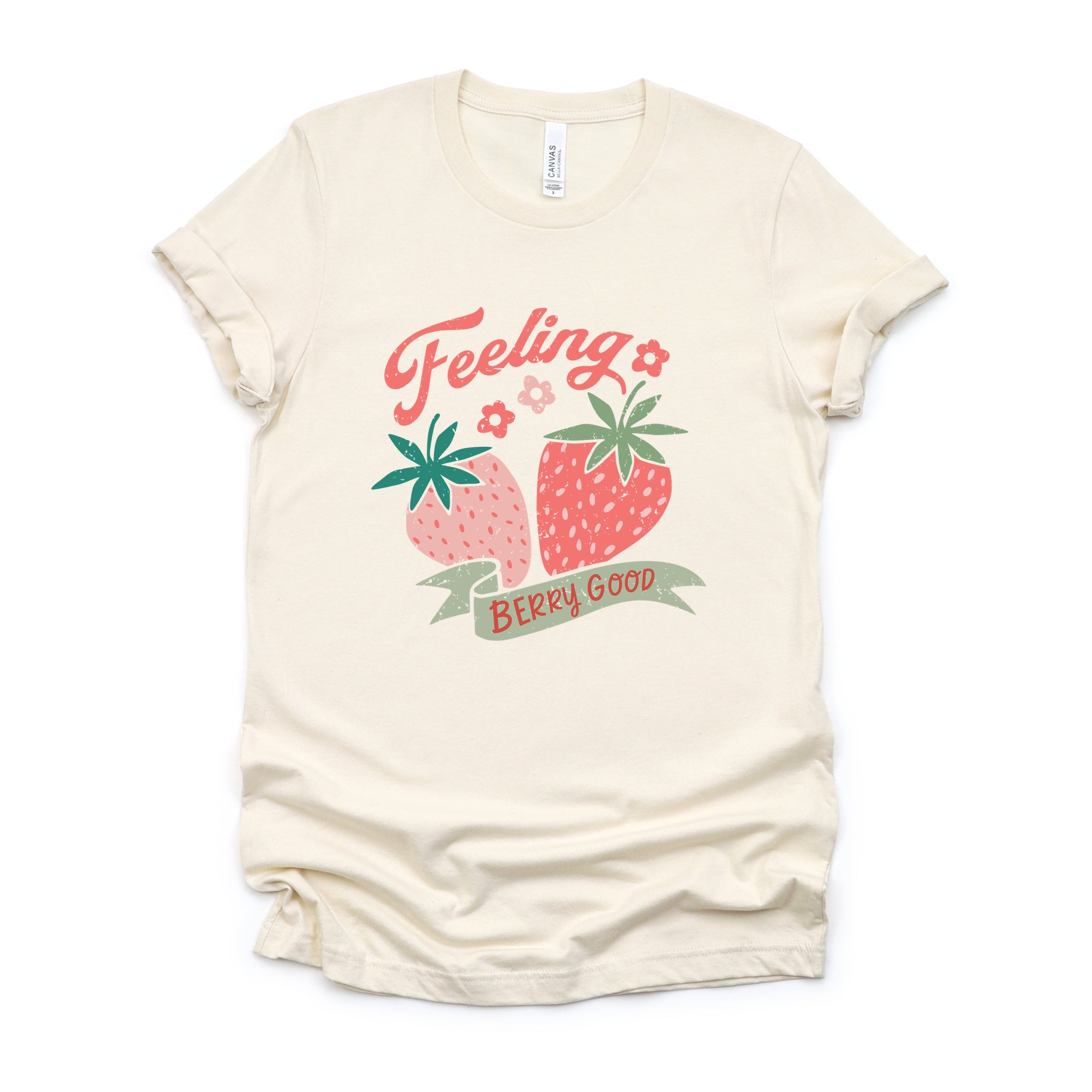 Feeling Berry Good Strawberries - Women's Short Sleeve Graphic T-Shirt