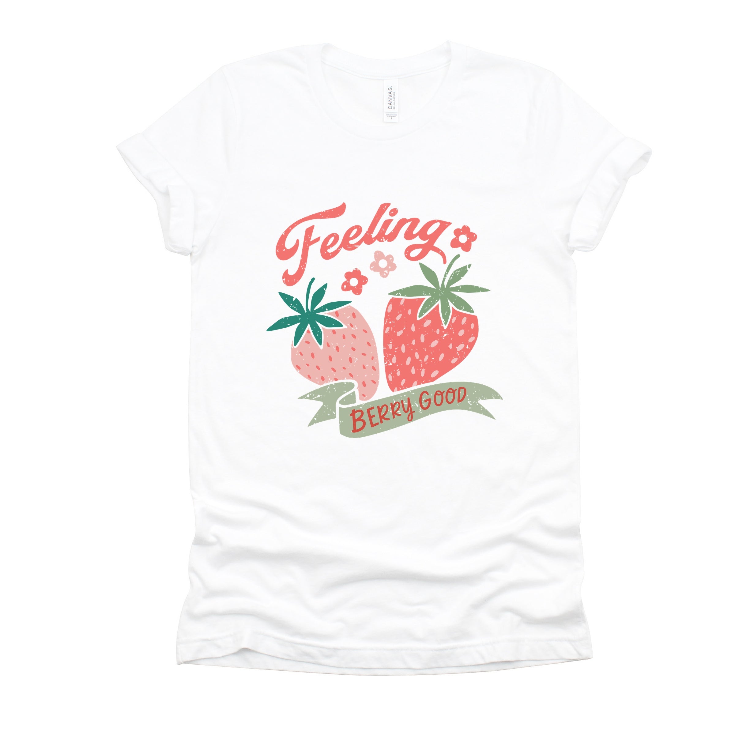 Feeling Berry Good Strawberries - Women's Short Sleeve Graphic T-Shirt