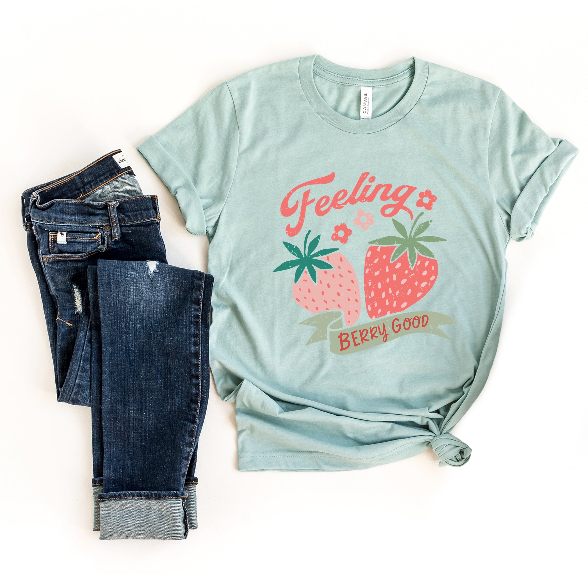 Feeling Berry Good Strawberries - Women's Short Sleeve Graphic T-Shirt
