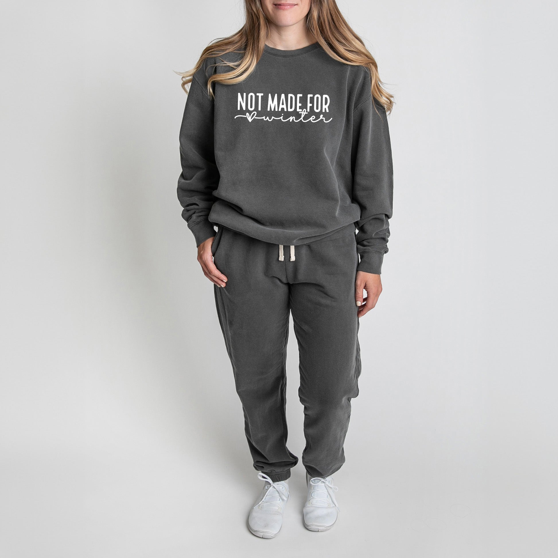 Not Made For Winter | Lightweight Garment Dyed Sweatshirt Set