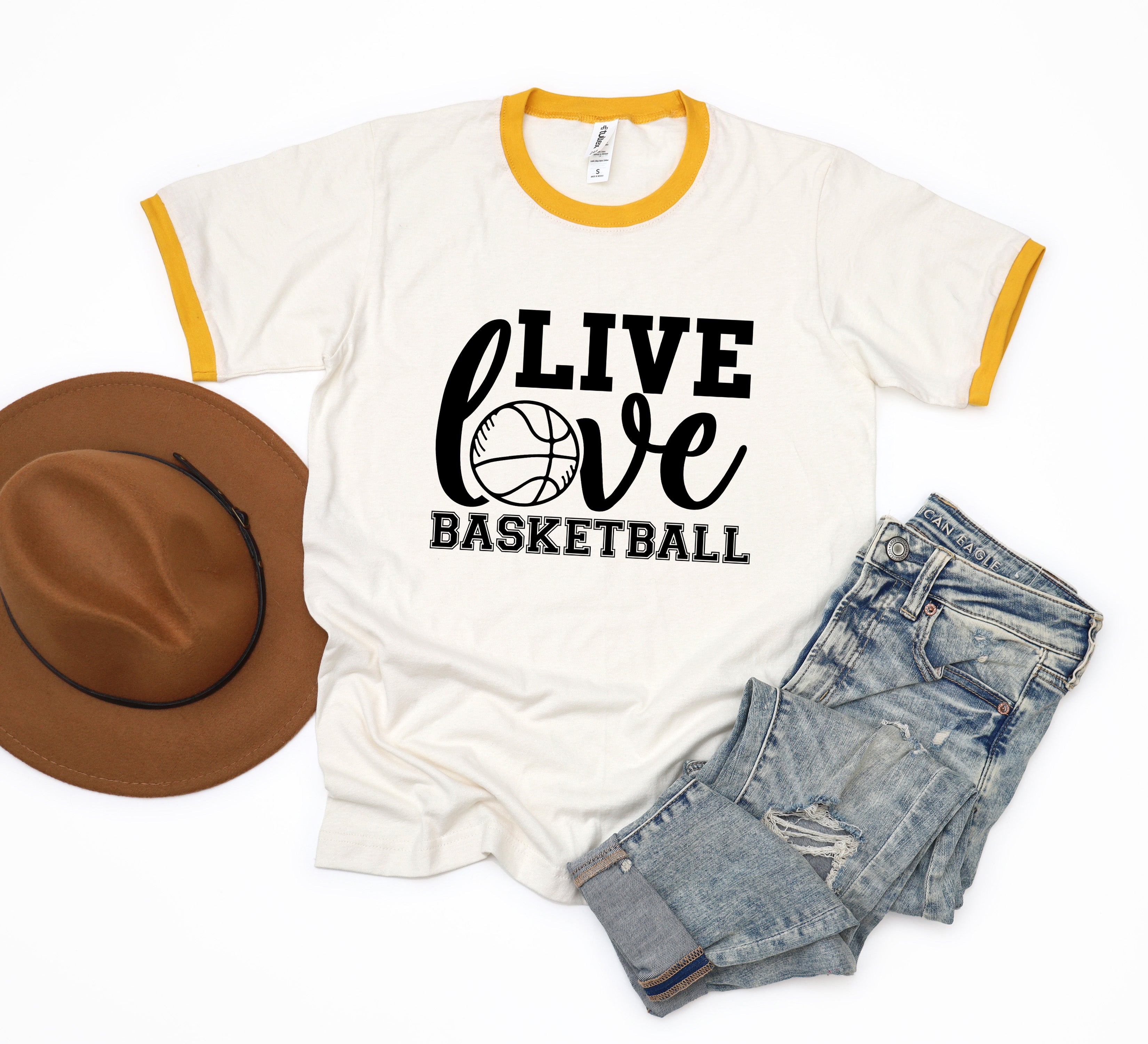 Live Love Basketball | Ringer Tee