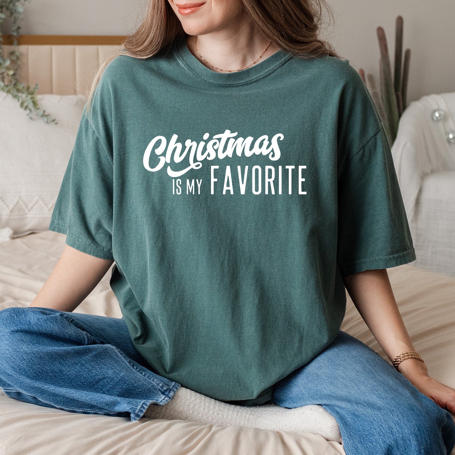 Christmas Is My Favorite | Garment Dyed Tee