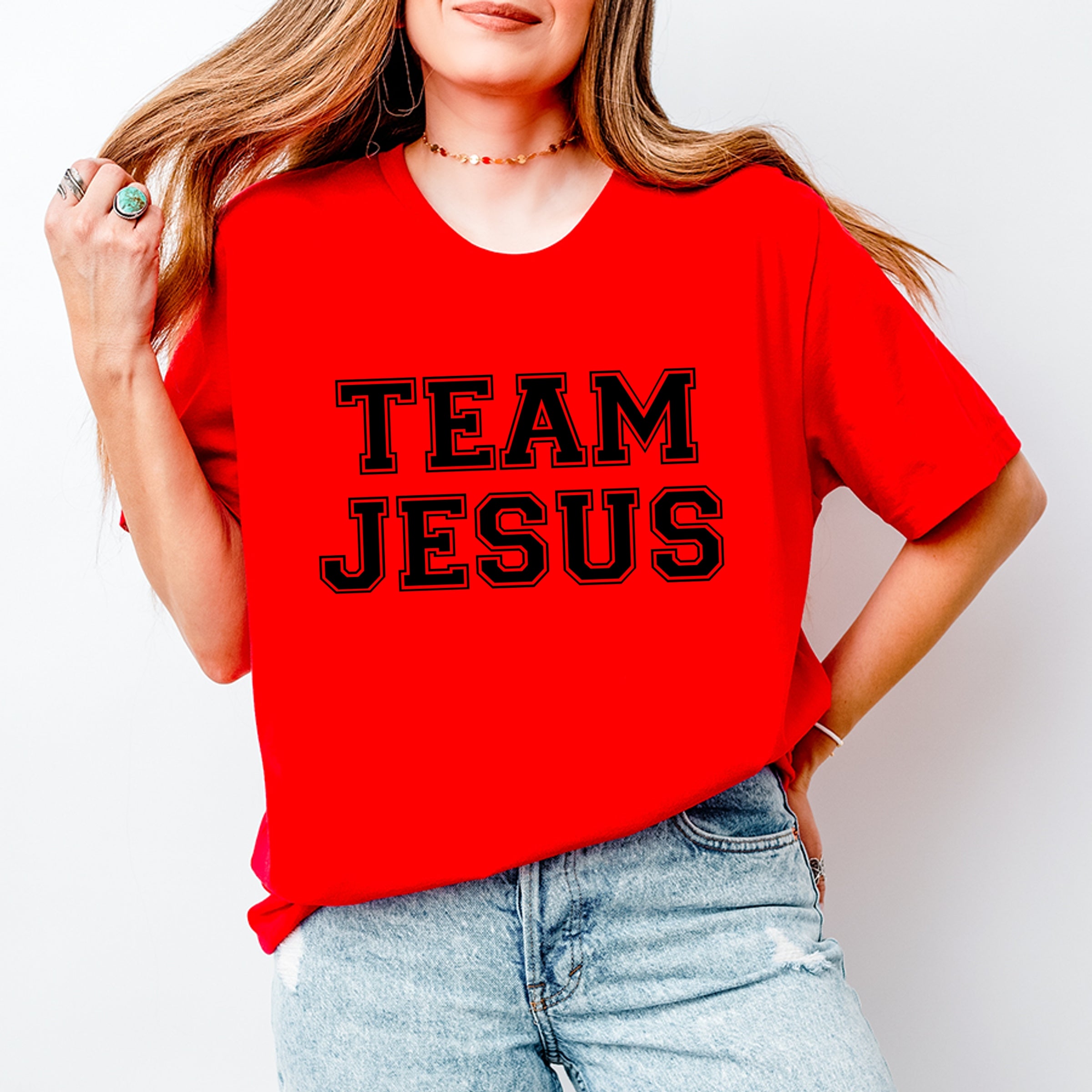 Team Jesus - Women's Short Sleeve Graphic T-Shirt