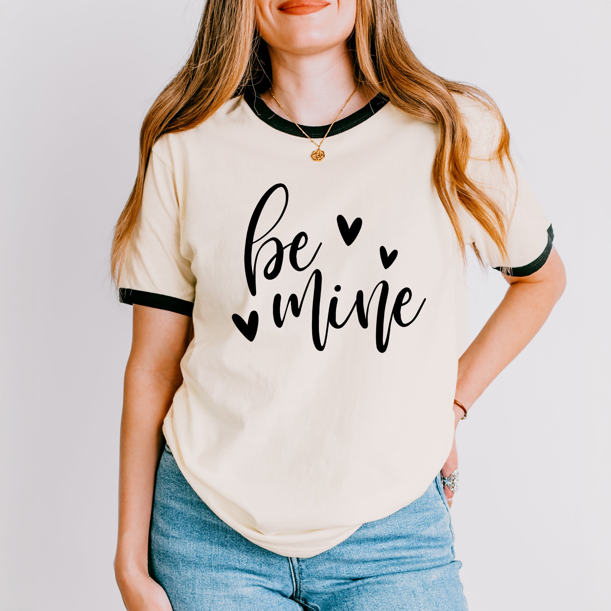 Be Mine Cursive | Ringer Tee