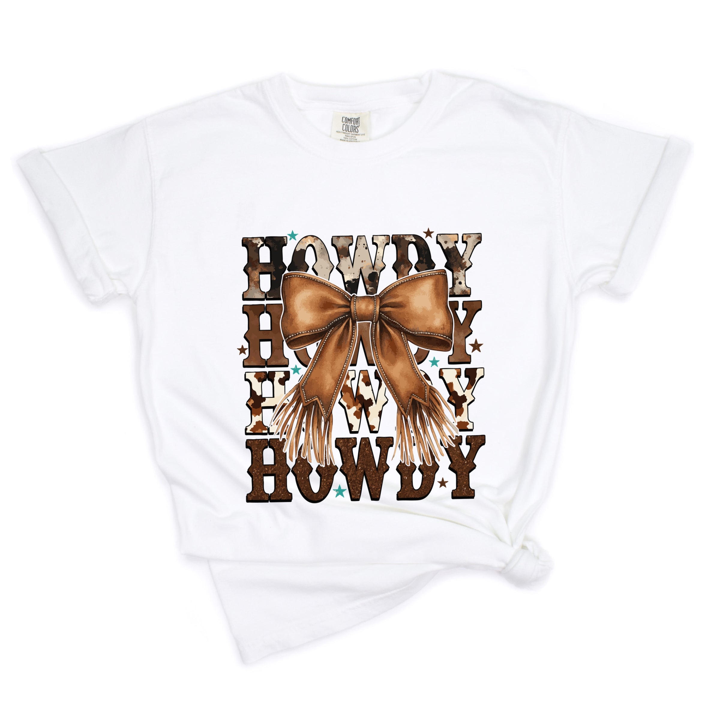 Coquette Howdy Stacked - Women's Garment Dyed Graphic T-Shirt