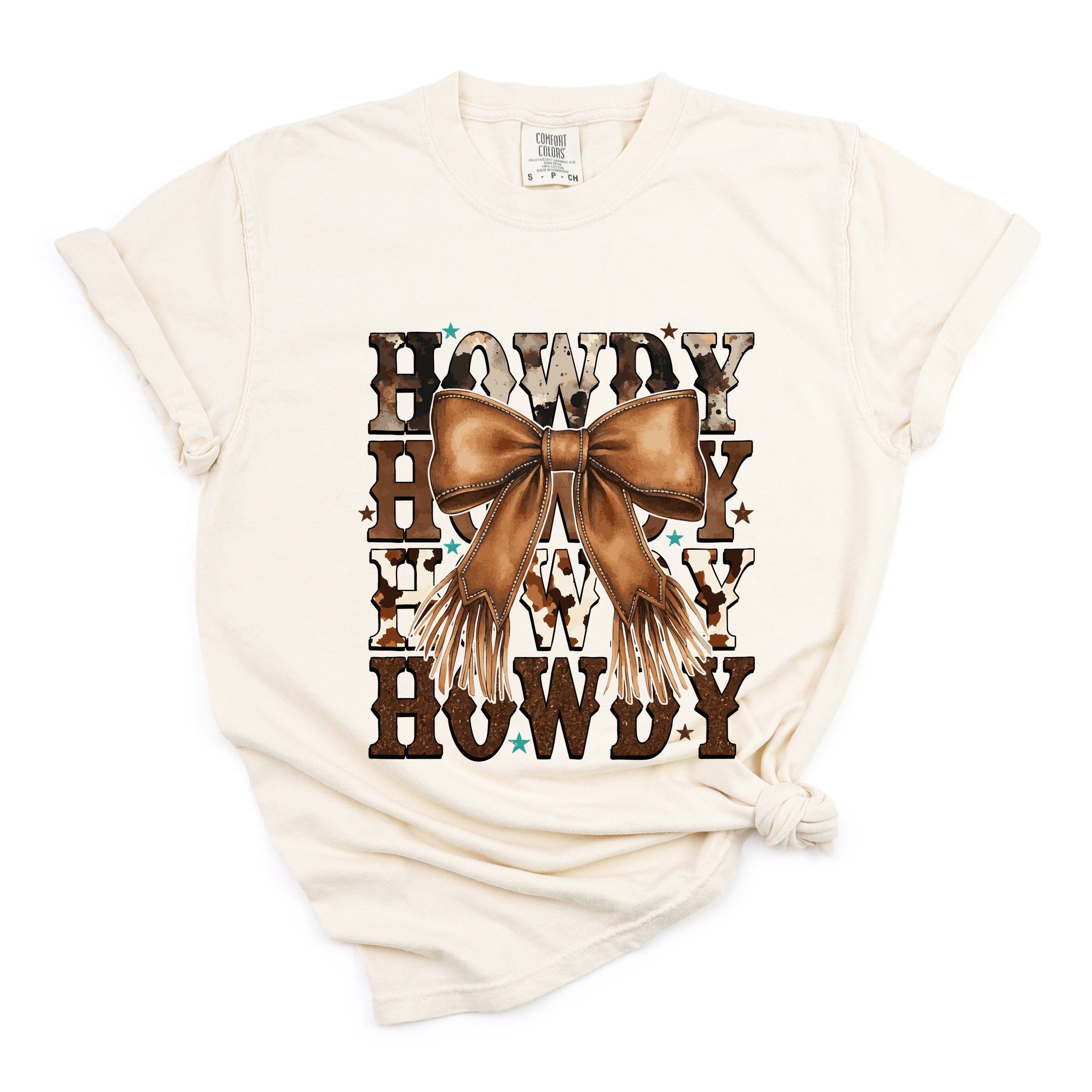 Coquette Howdy Stacked - Women's Garment Dyed Graphic T-Shirt