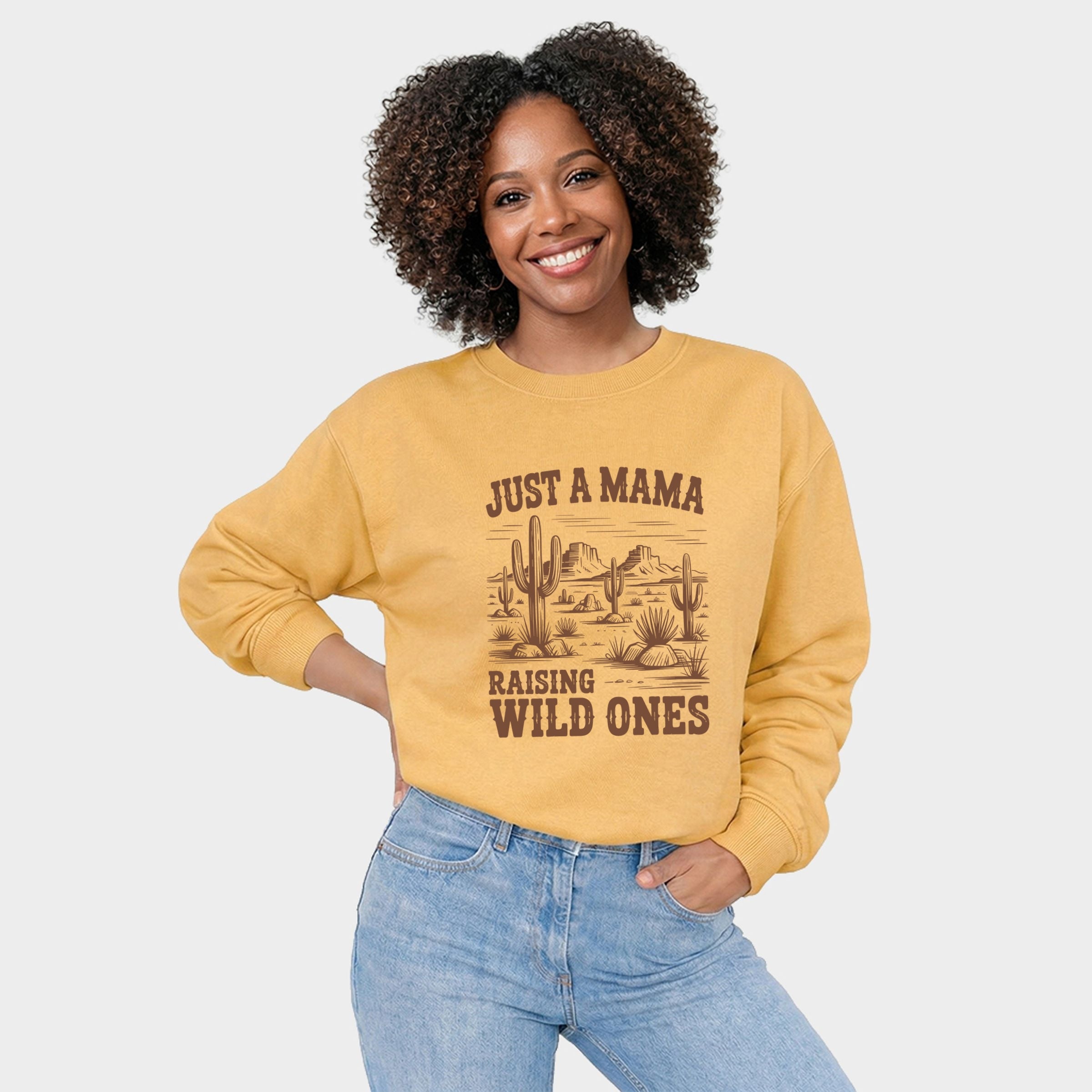 Just A Mama Raising Wild Ones - Women's Graphic Sweatshirt