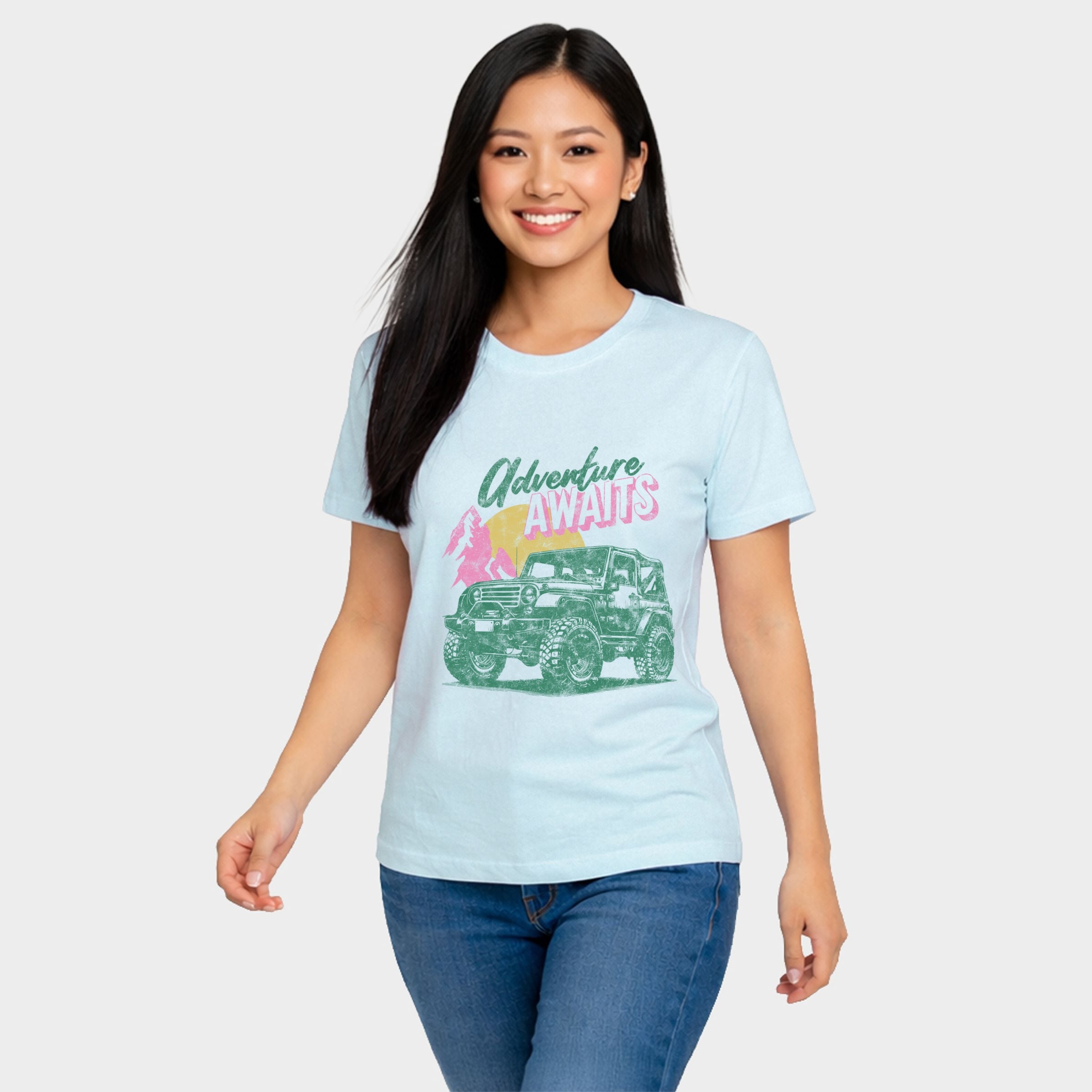 Adventure Awaits Jeep - Women's Short Sleeve Graphic T-Shirt