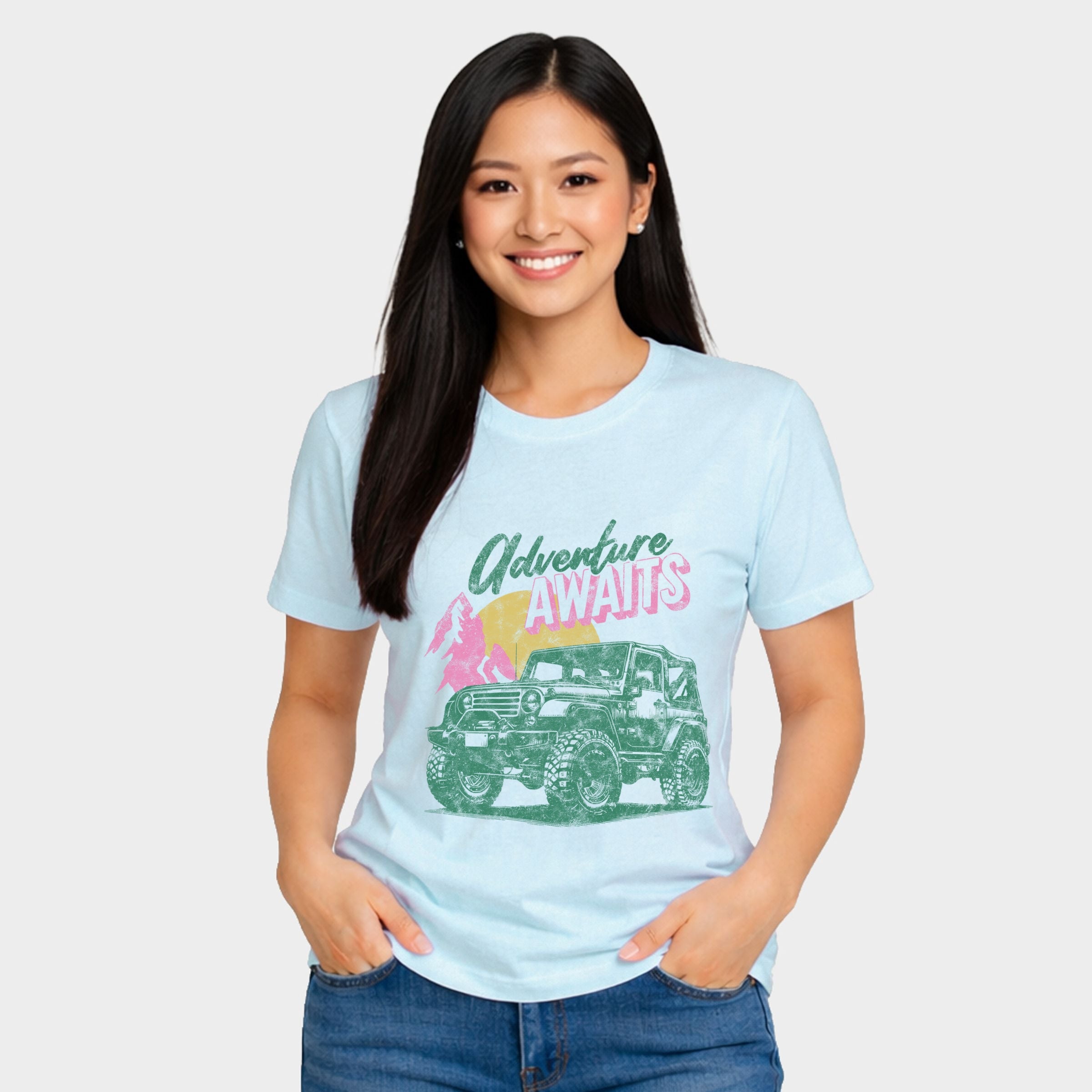 Adventure Awaits Jeep - Women's Short Sleeve Graphic T-Shirt