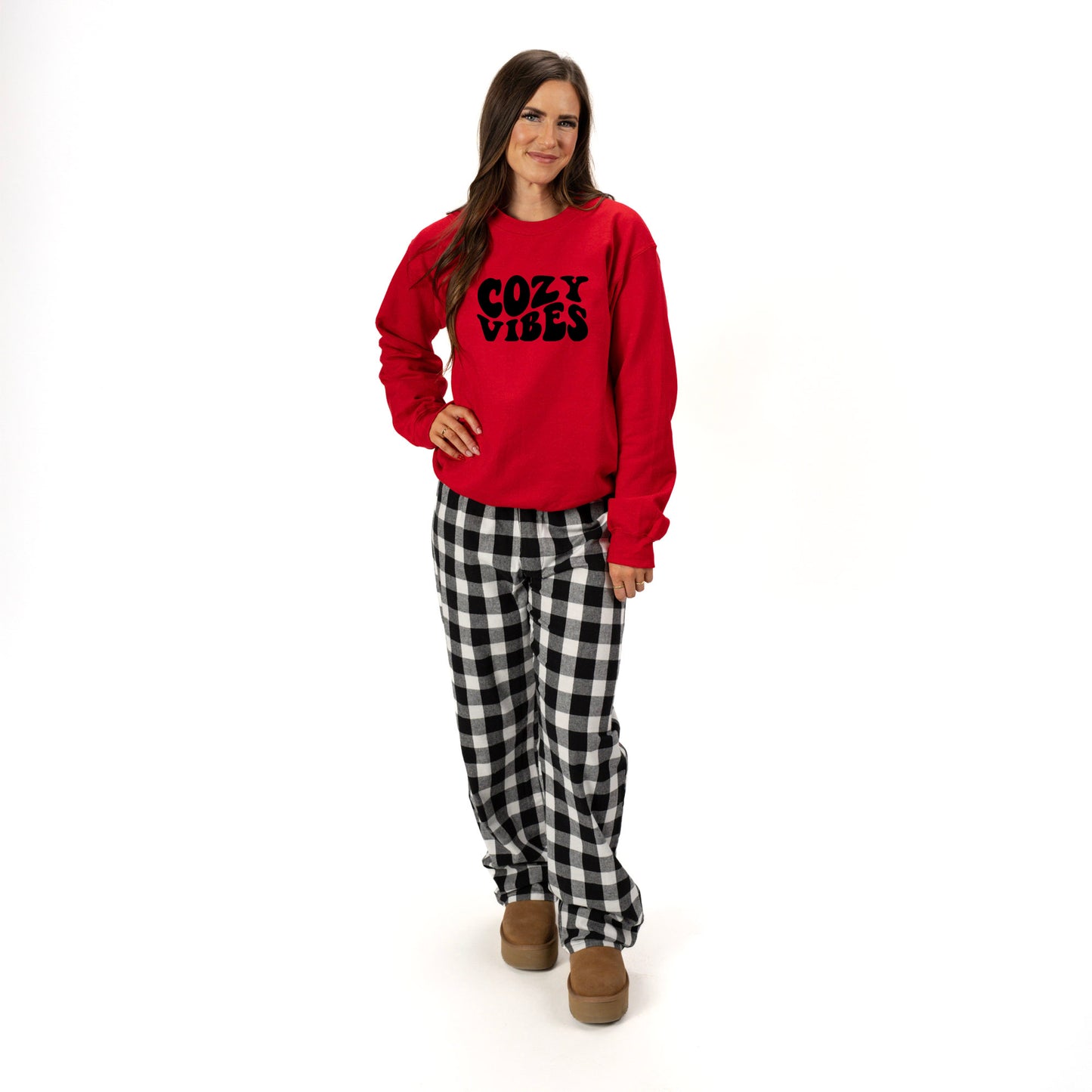 Cozy Vibes | Plaid Pajama Set