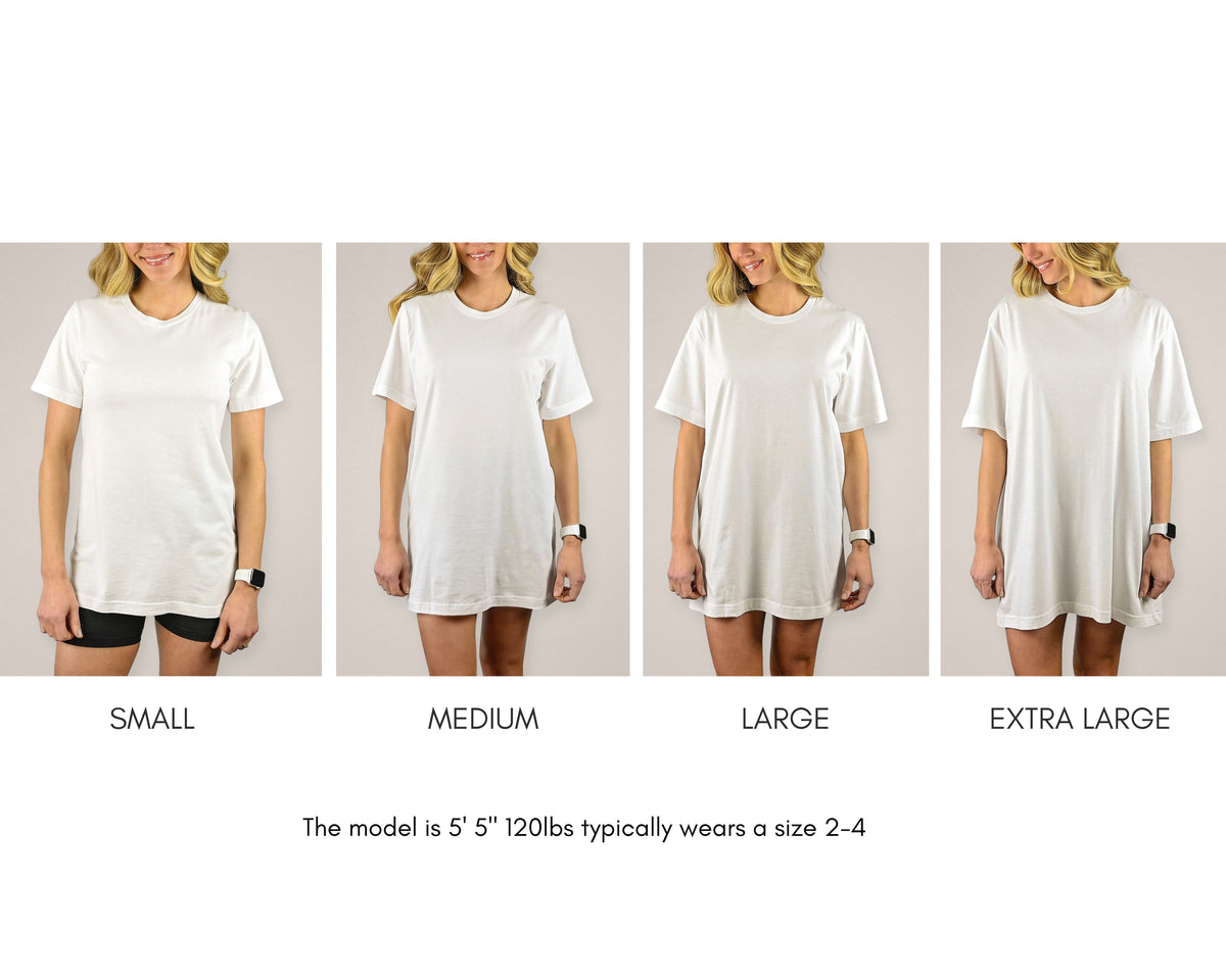 Women's Short Sleeve Graphic T-Shirt - size guide