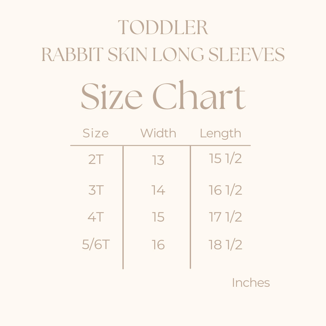 Toddler Long Sleeve Graphic Tee - size guide