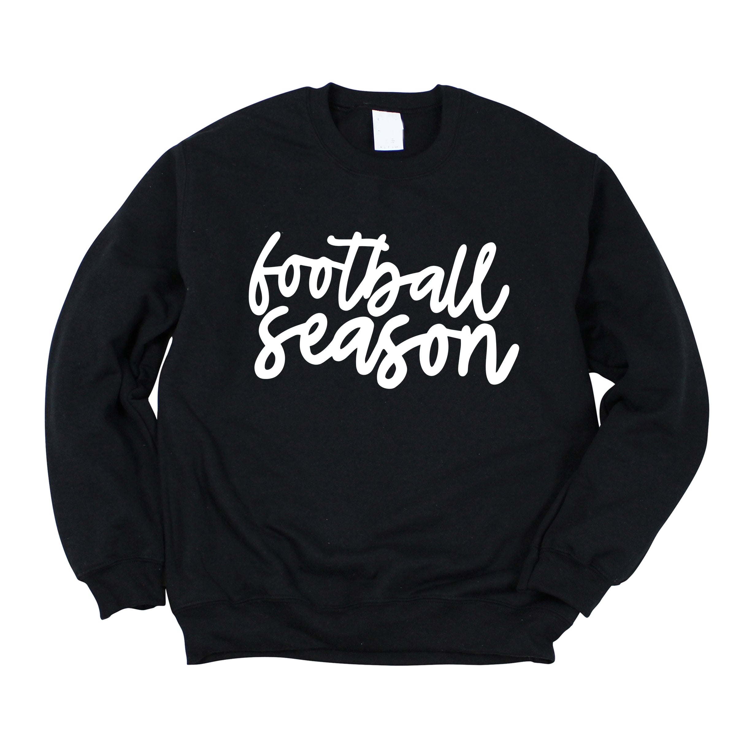Football Season Cursive - Womens Sweatshirt