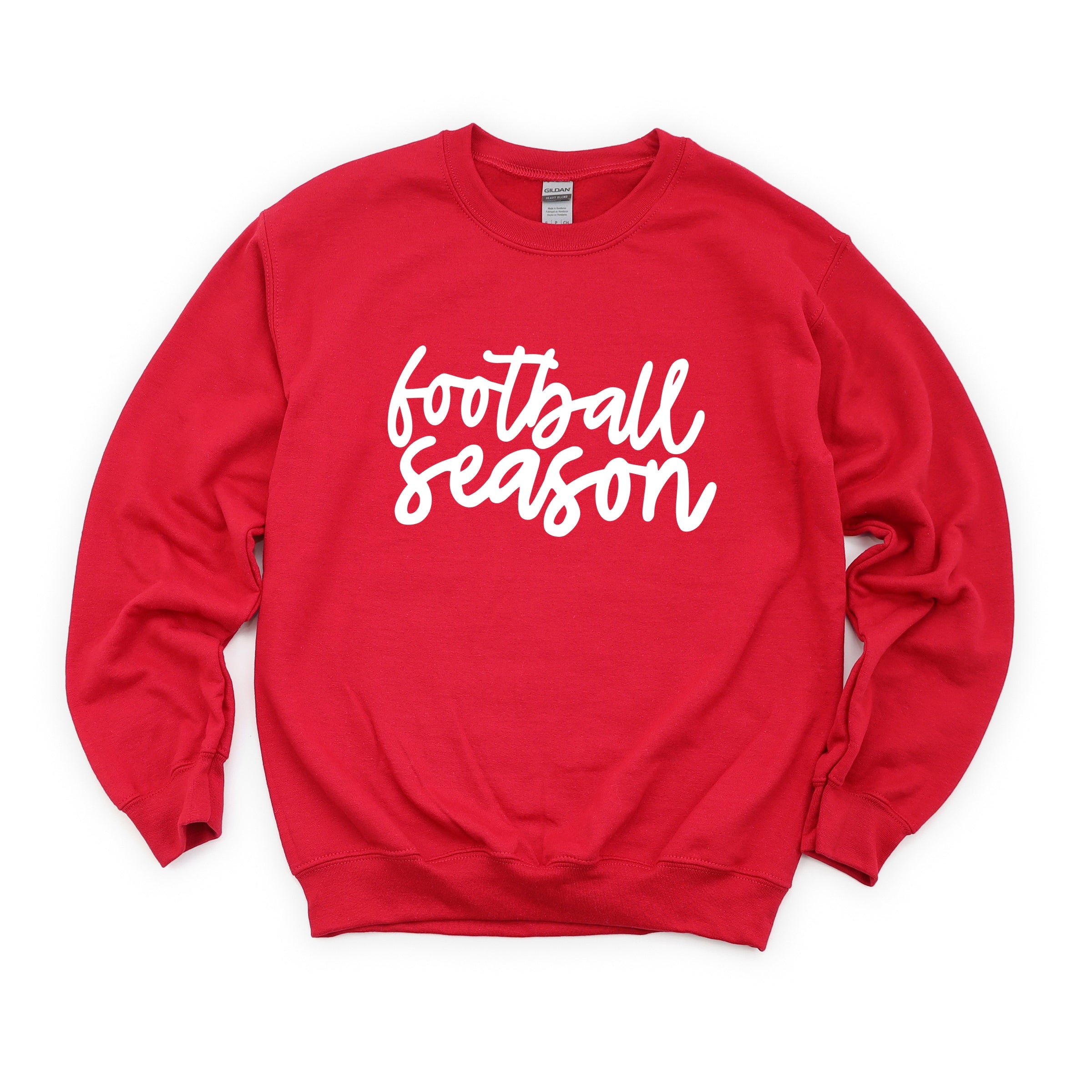 Football Season Cursive - Womens Sweatshirt