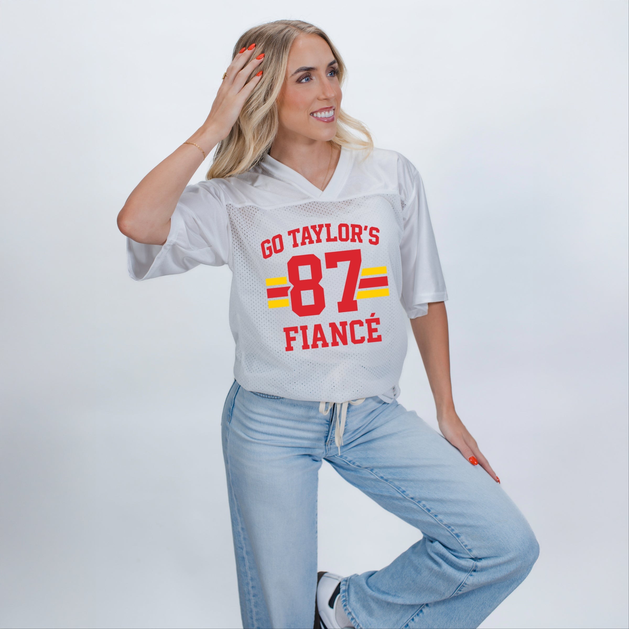 Go Taylor's Fiance 87 - Football Jersey