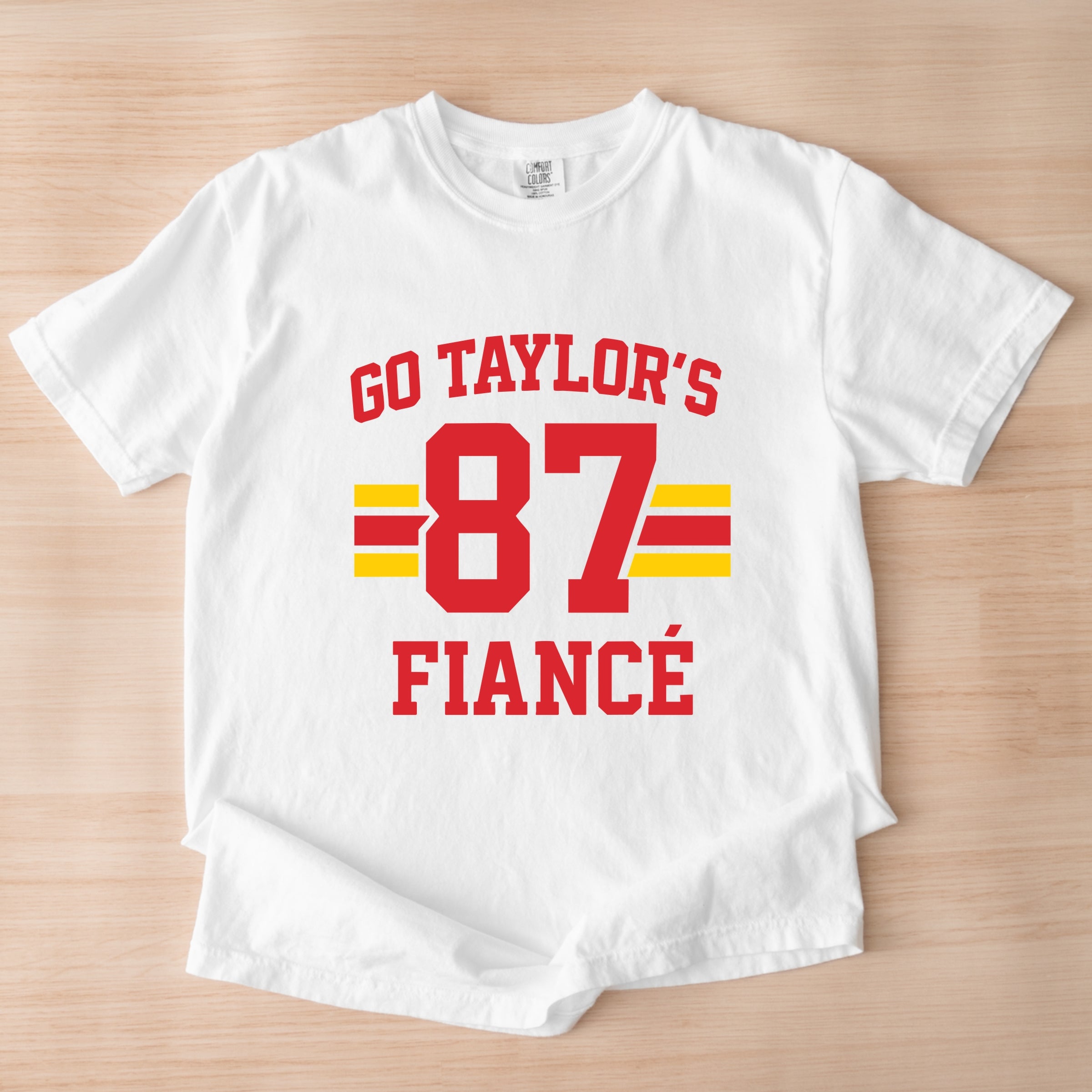Go Taylor's Fiance 87 - Womens Garment Dyed Tee