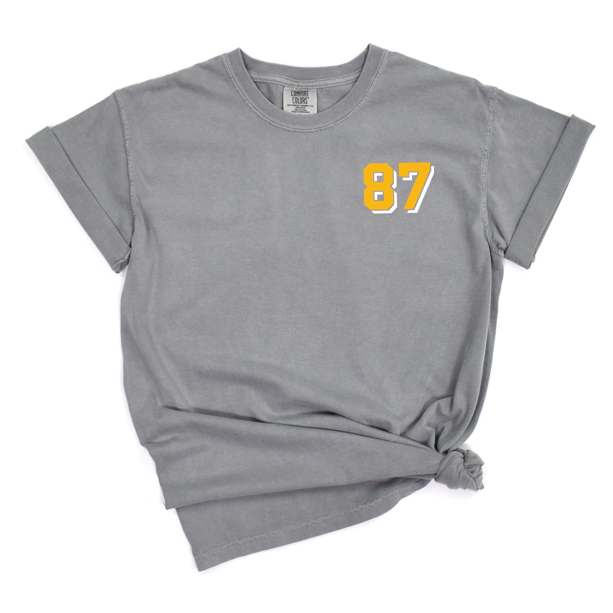 Go Taylor's Fiancé Yellow - Womens Garment Dyed Tee