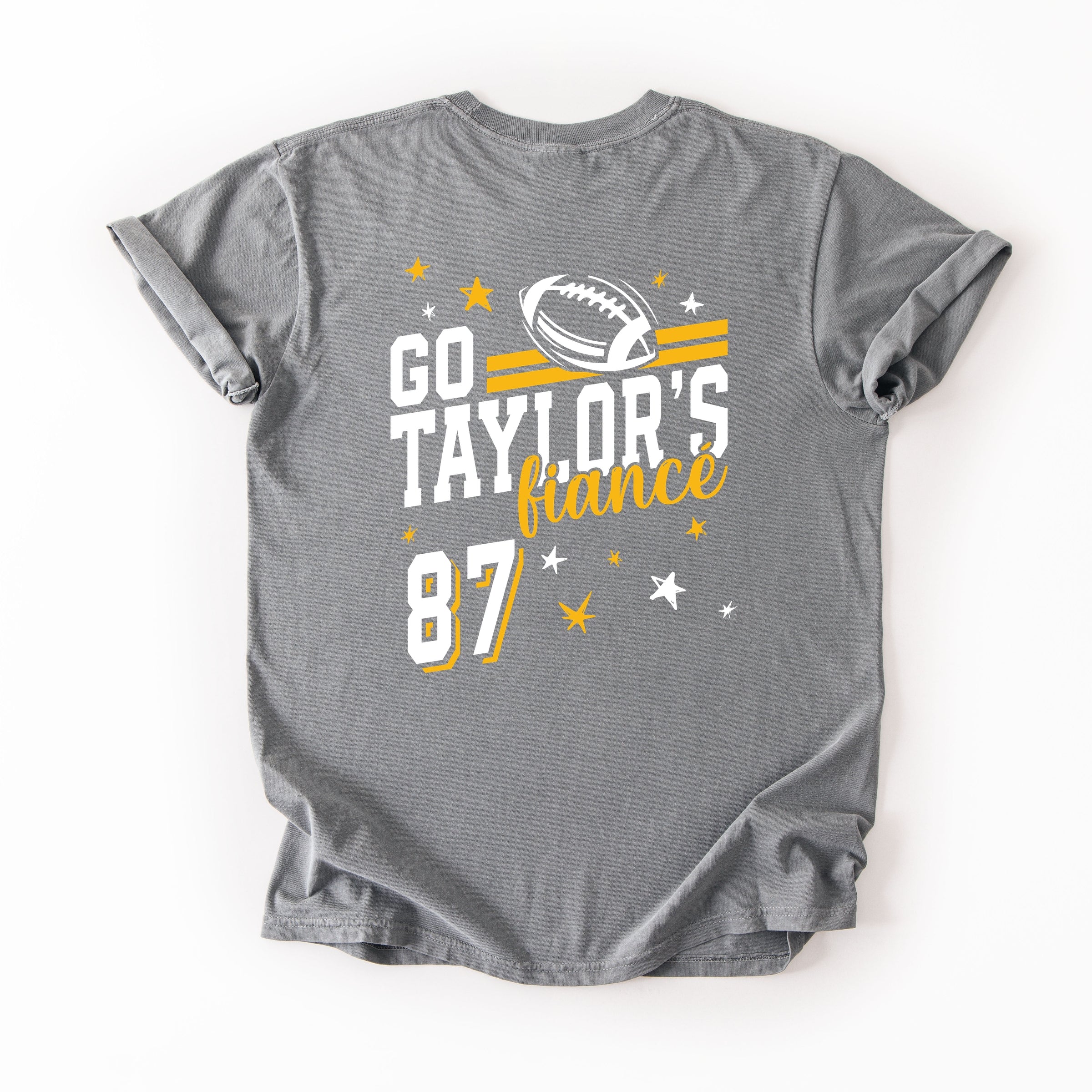Go Taylor's Fiancé Yellow - Womens Garment Dyed Tee