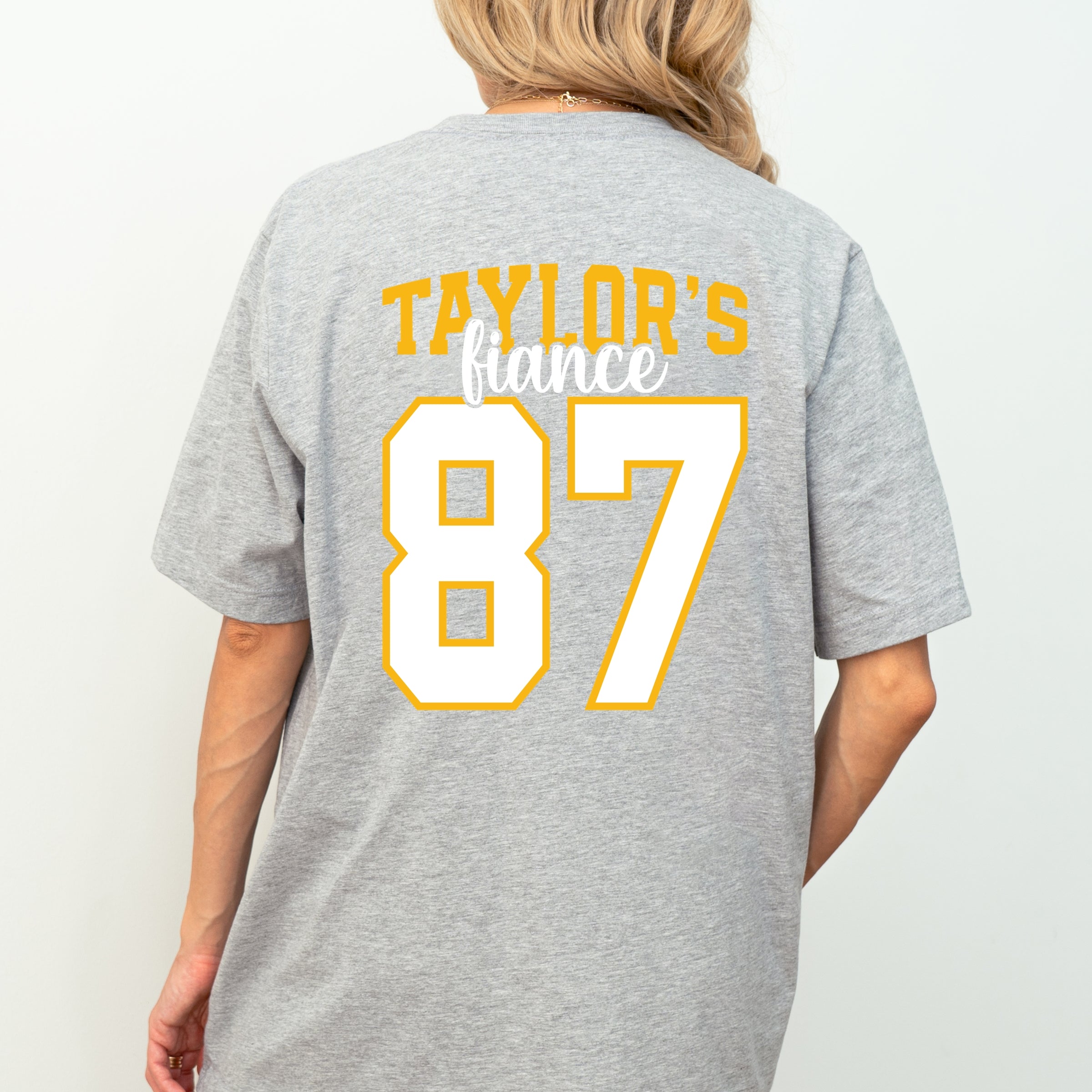 Taylor's Fiancé Number 87 Front And Back - Womens Short Sleeve Tee