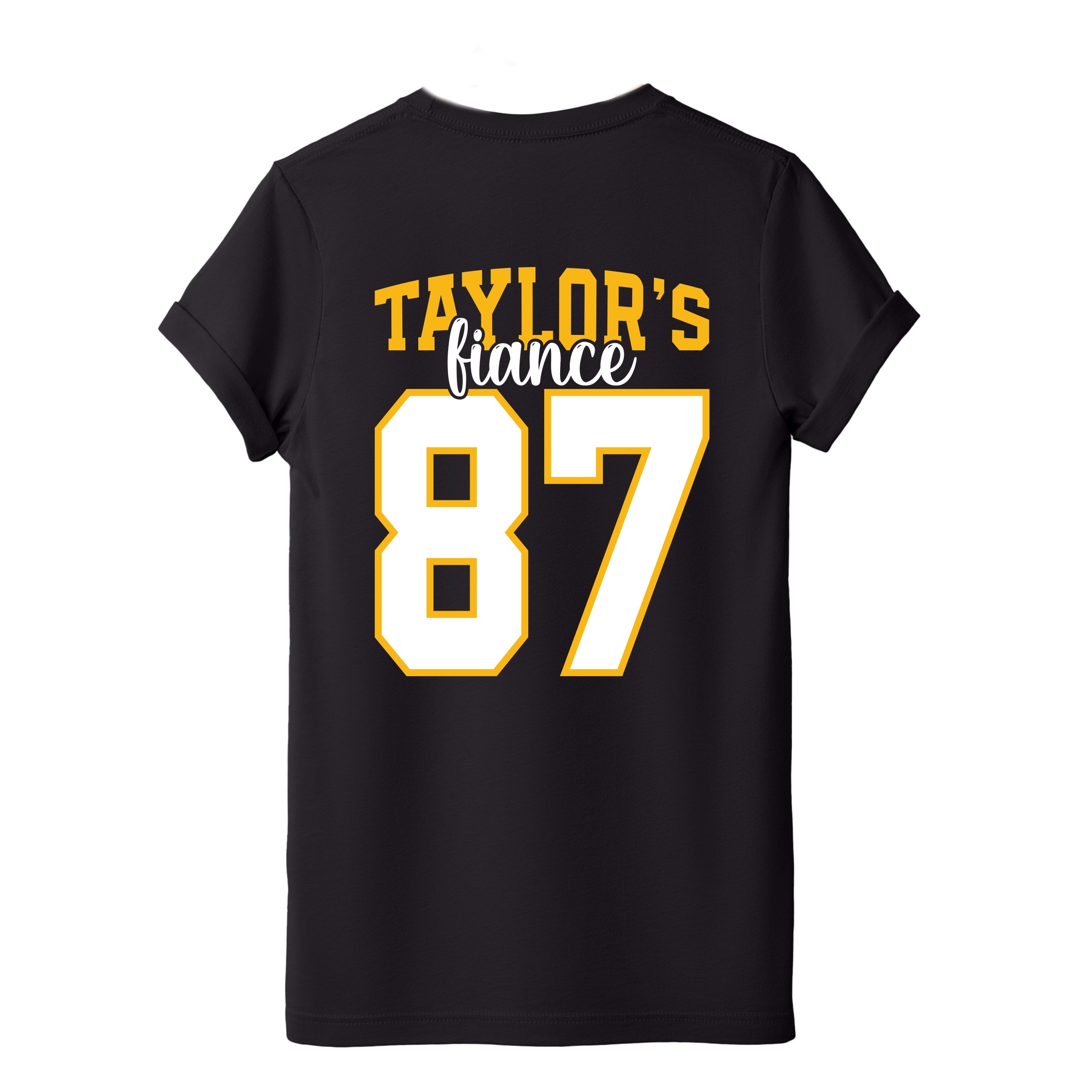Taylor's Fiancé Number 87 Front And Back - Womens Short Sleeve Tee