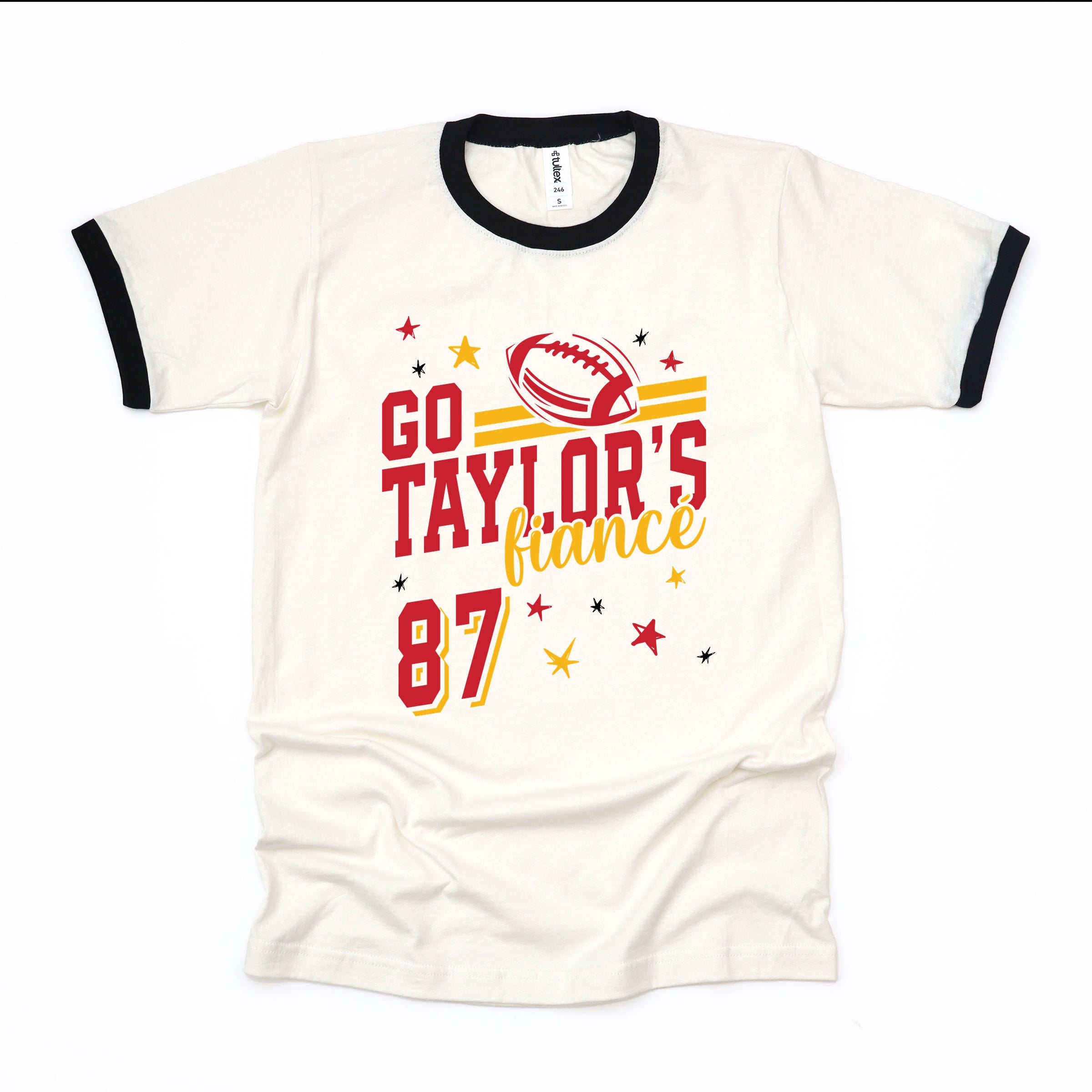 Go Taylor's Fiancé Red - Womens Ringer Tee