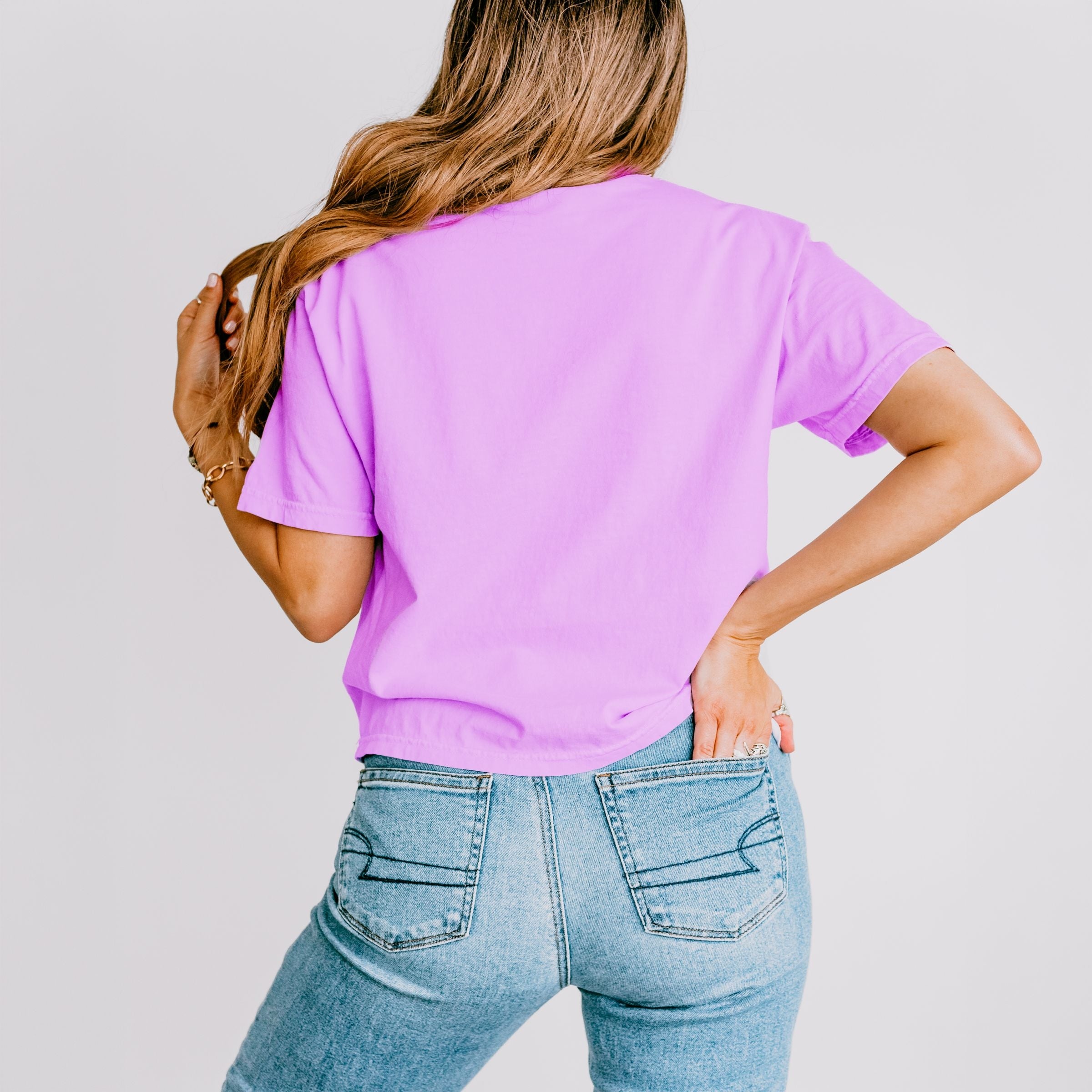 Football Friday Nights - Women's Boxy Crop Top Graphic T-Shirt