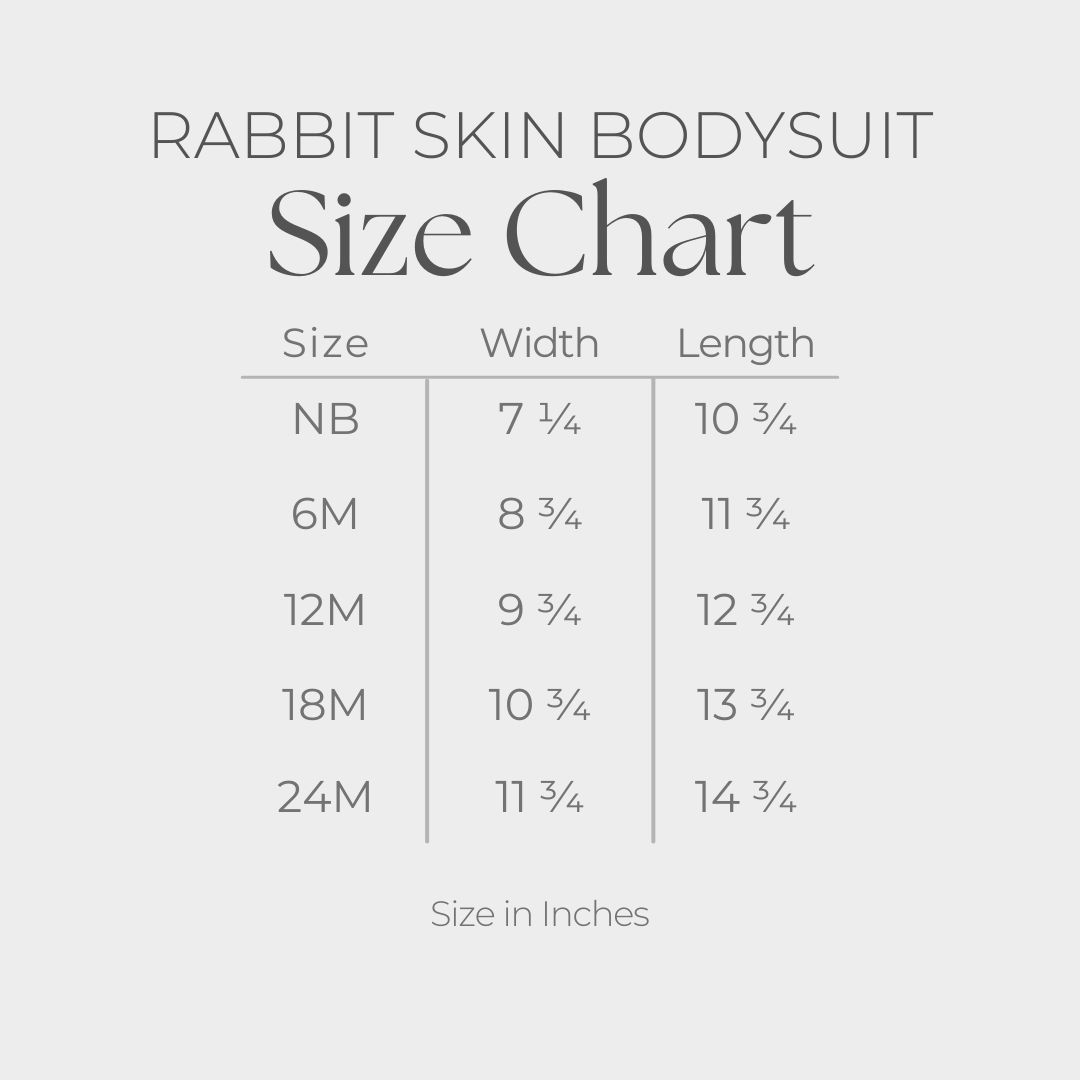 Baby Short Sleeve Graphic Bodysuit - size guide