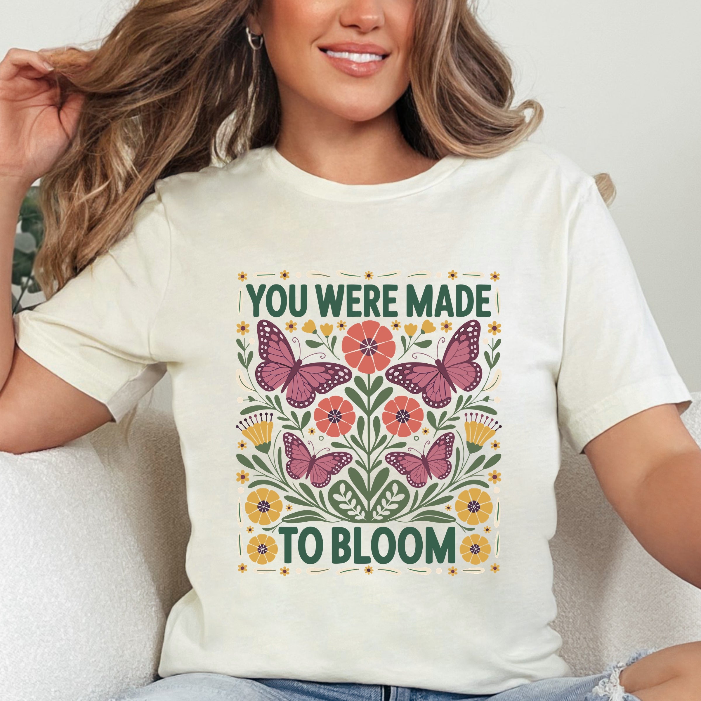 You Were Made To Bloom - Women's Short Sleeve Graphic T-Shirt