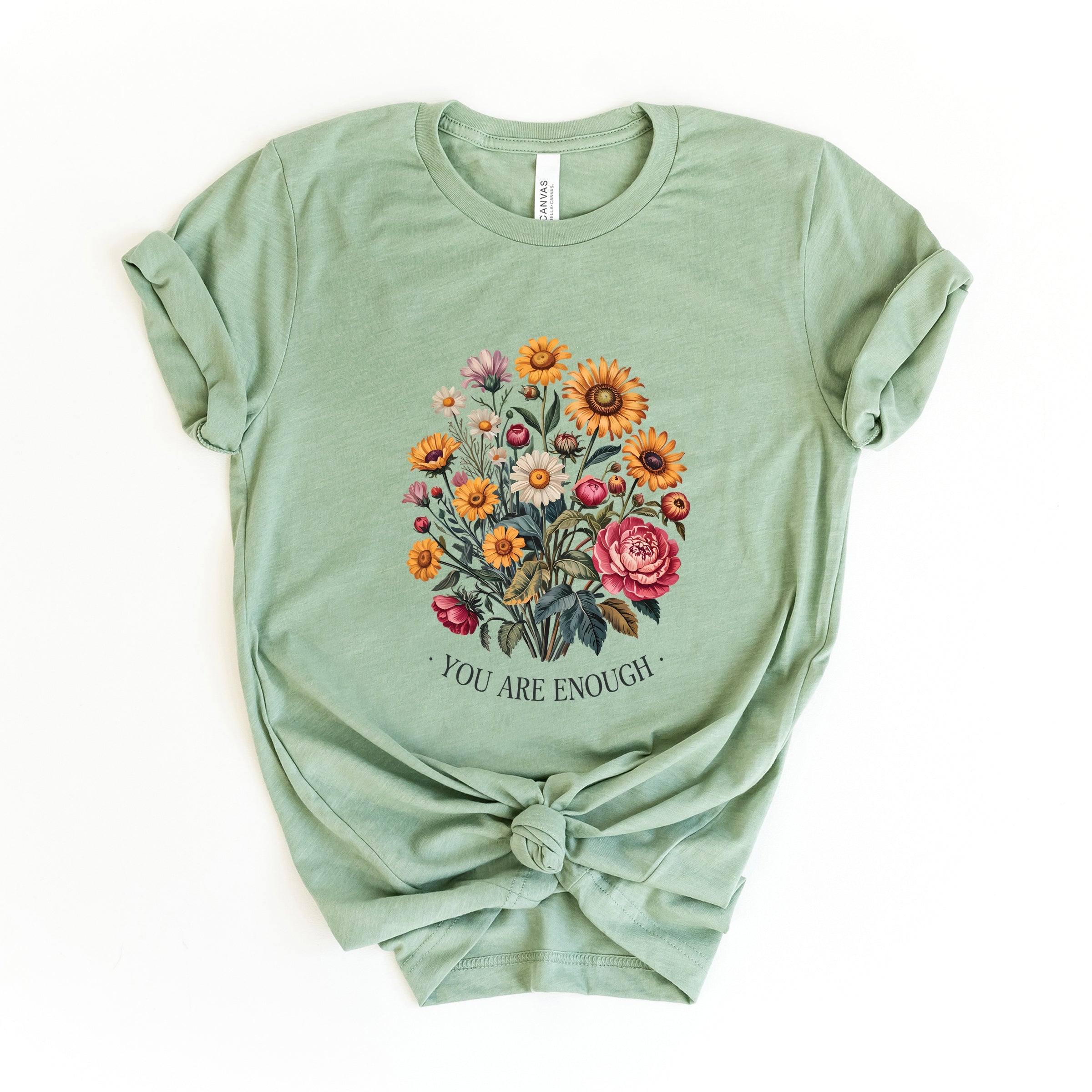 You Are Enough Bouquet - Short Sleeve Tee