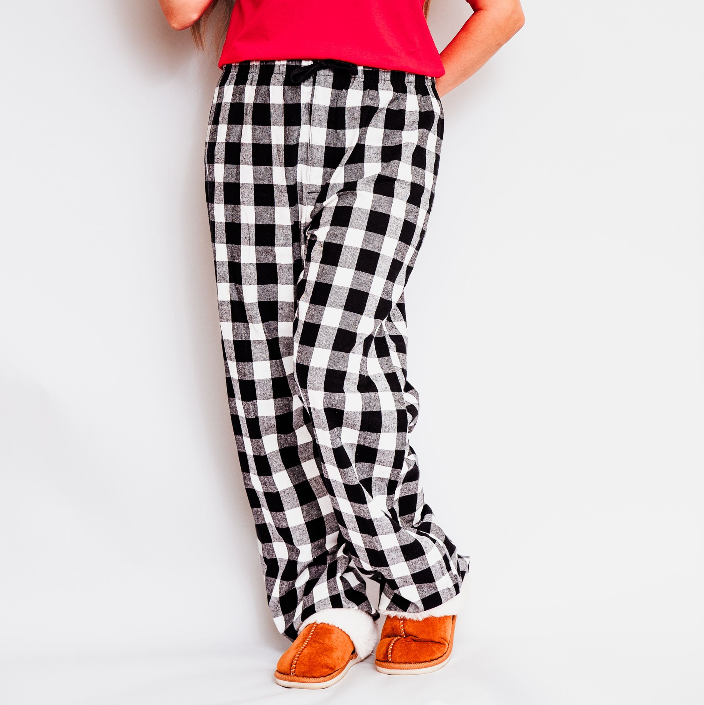 23117WPU_F-CPPSET Red/Black and White Plaid