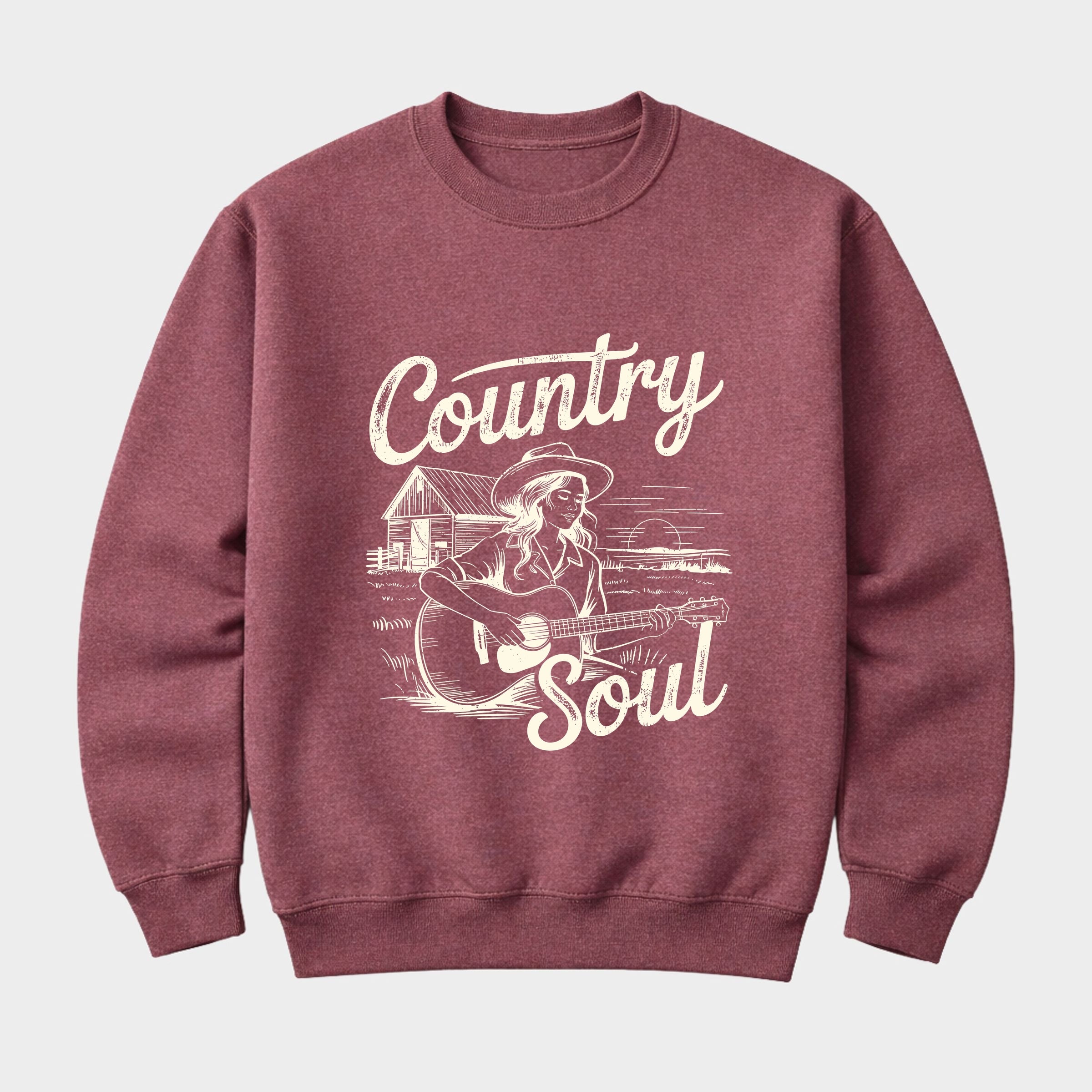 19956CRE_F-SWT Heather Maroon