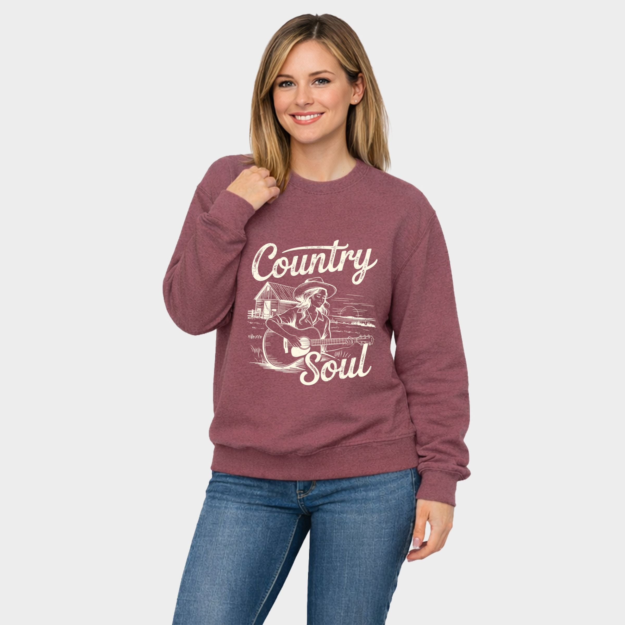 19956CRE_F-SWT Heather Maroon