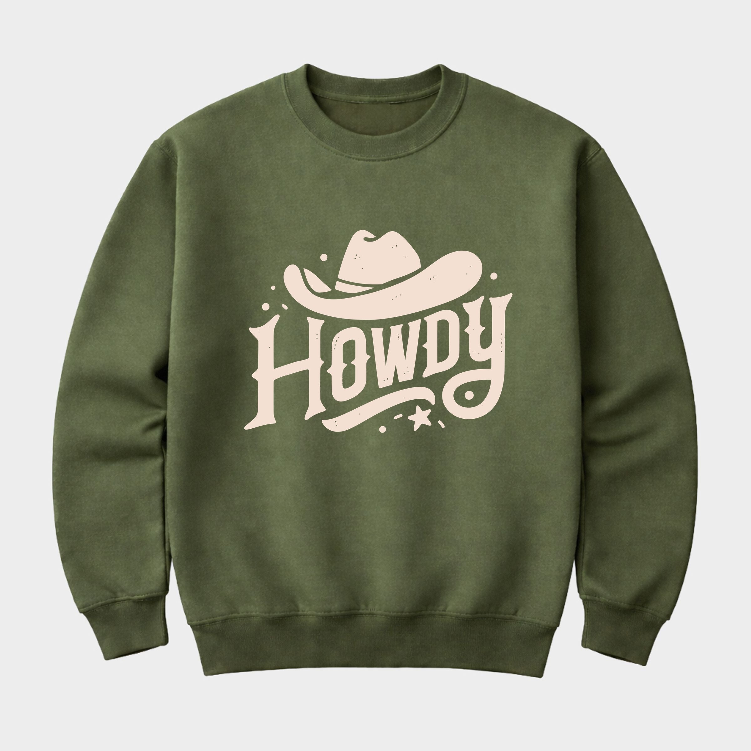 Howdy Western Hat - Women's Graphic Sweatshirt