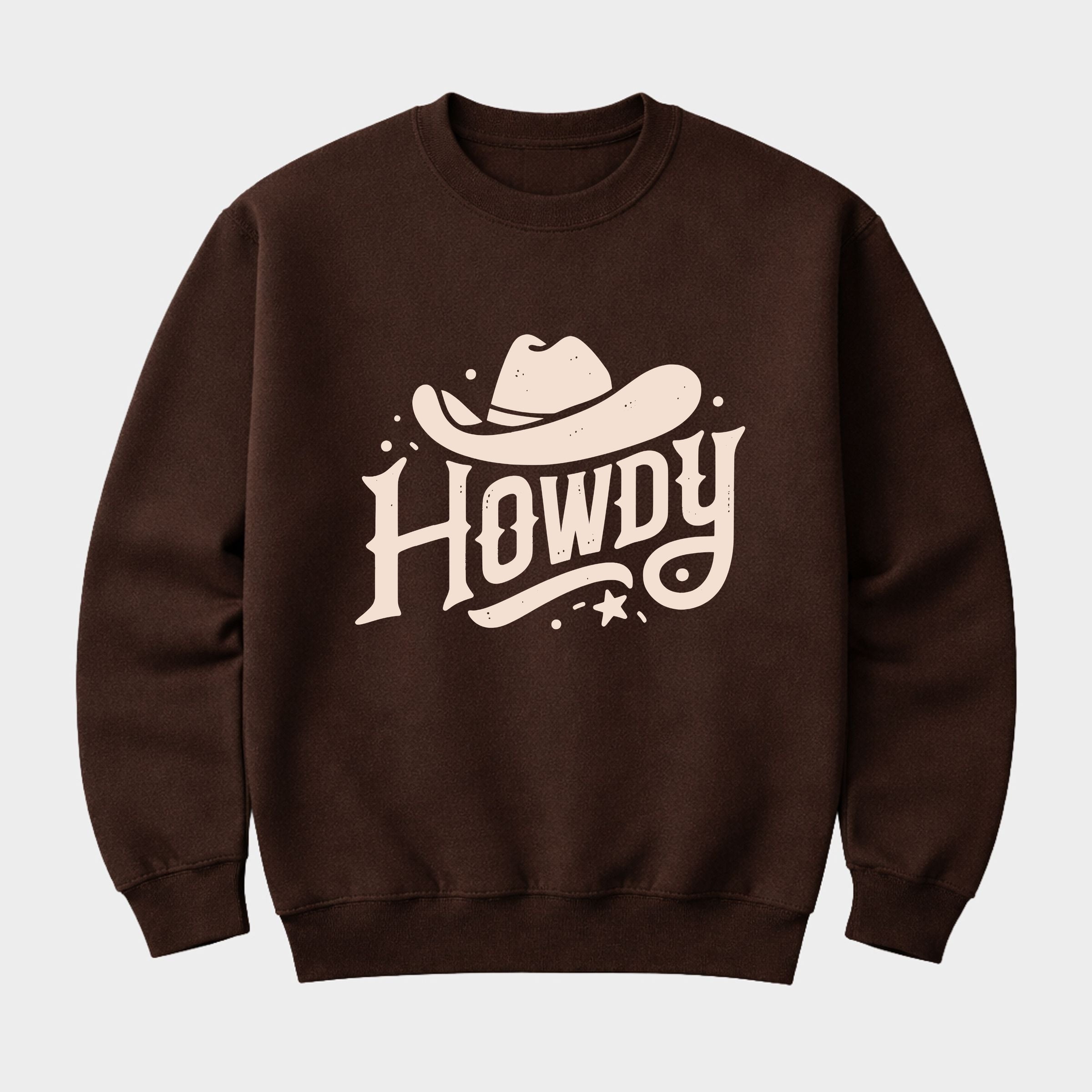 Howdy Western Hat - Women's Graphic Sweatshirt