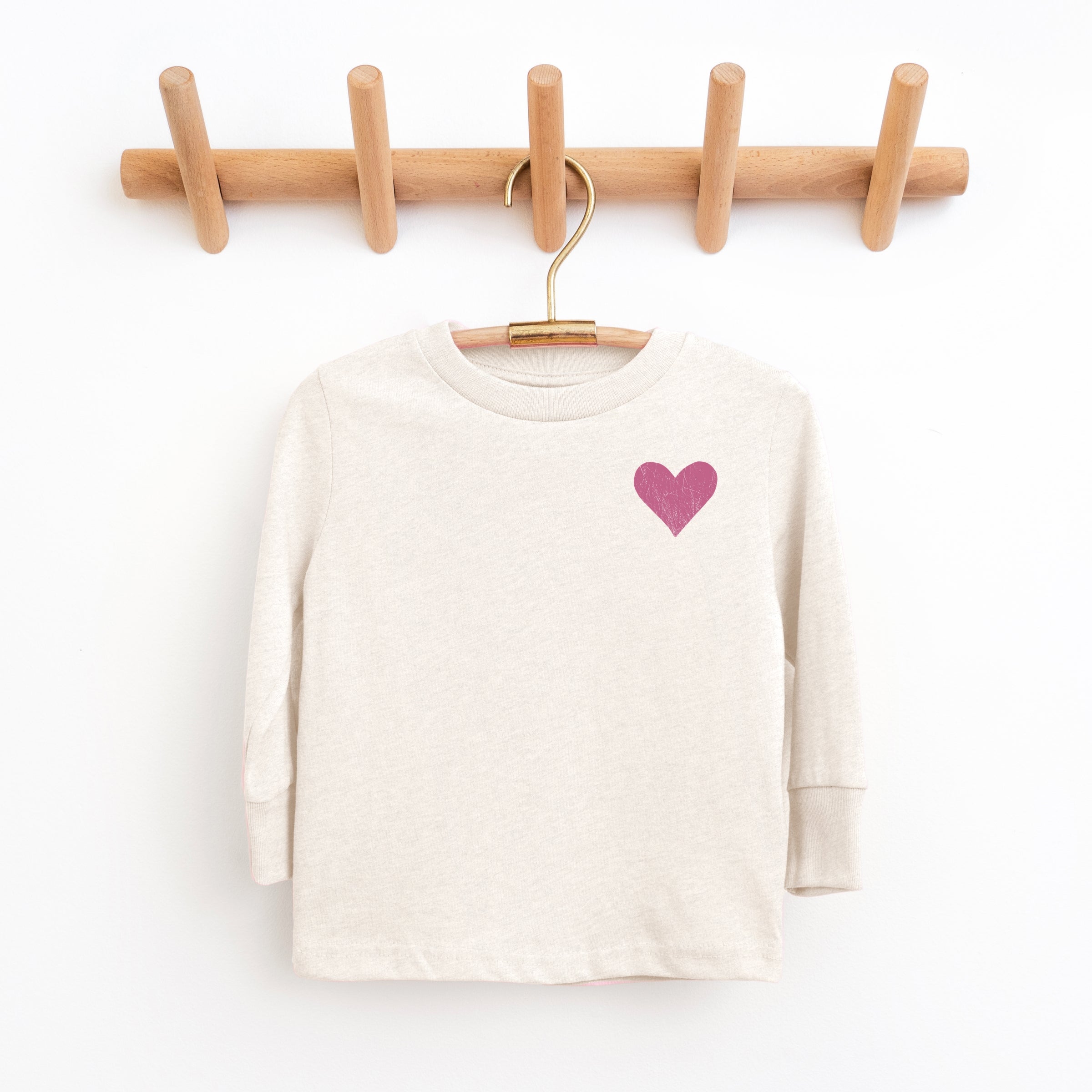 February Fourteenth Front And Back - Youth Long Sleeve Graphic T-Shirt