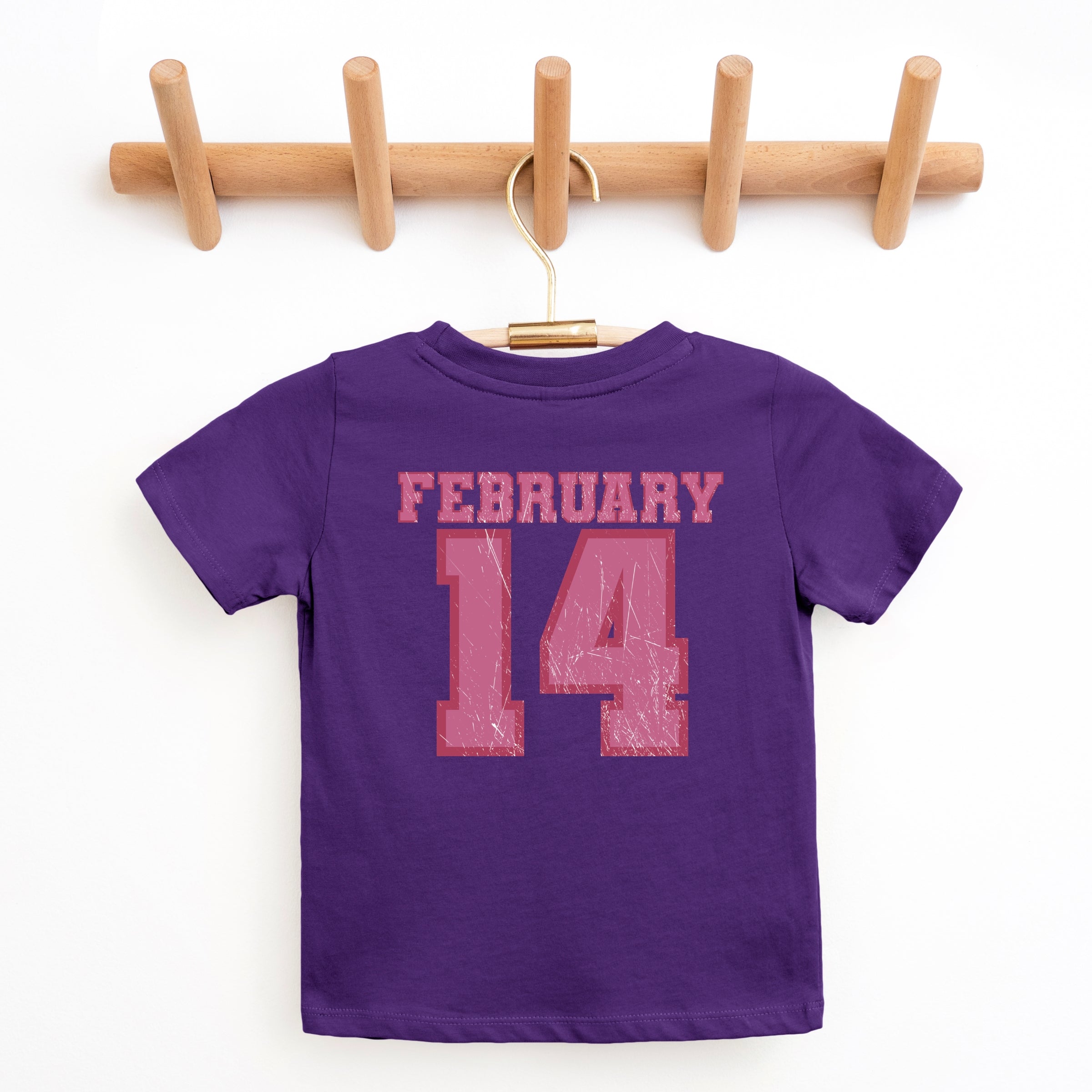 February Fourteenth Front And Back - Youth Short Sleeve Graphic T-Shirt