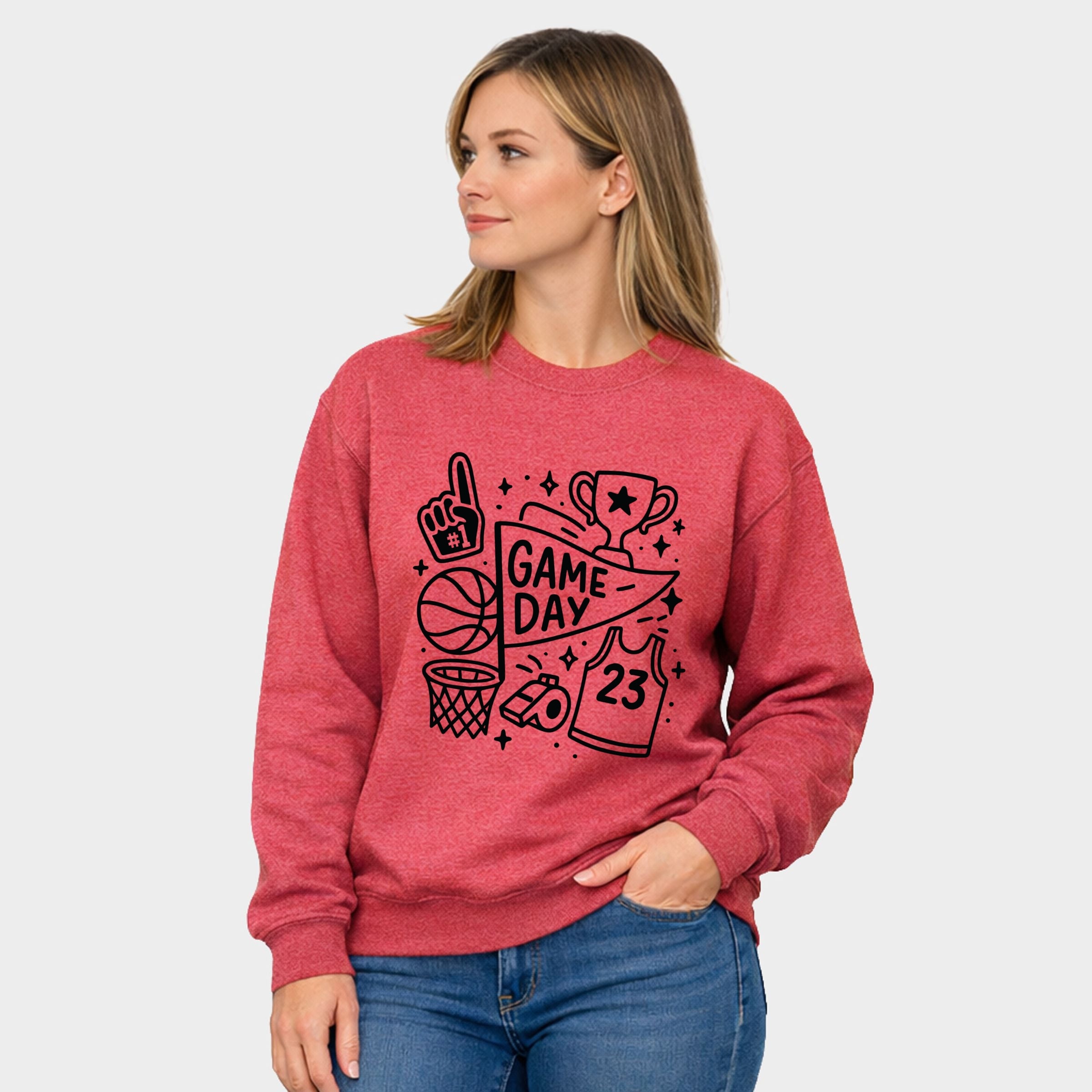 4888B_F-SWT Heather Red